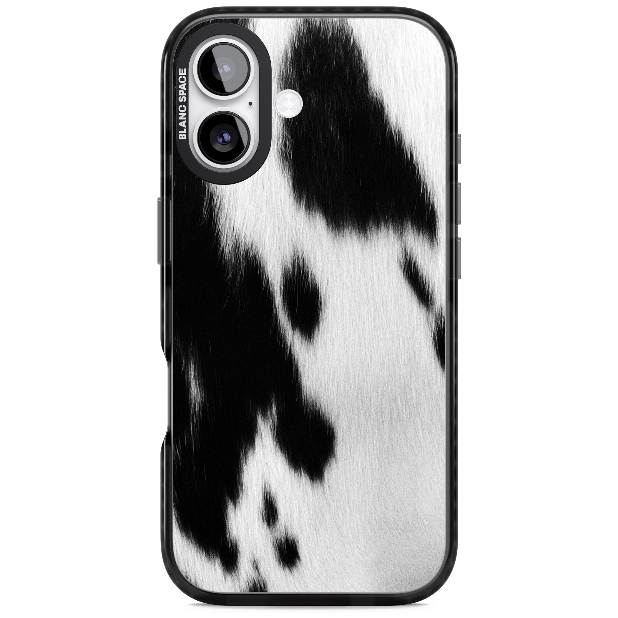 Designer Fashion Cowhide iPhone 17 Impact Pro Black Phone Case