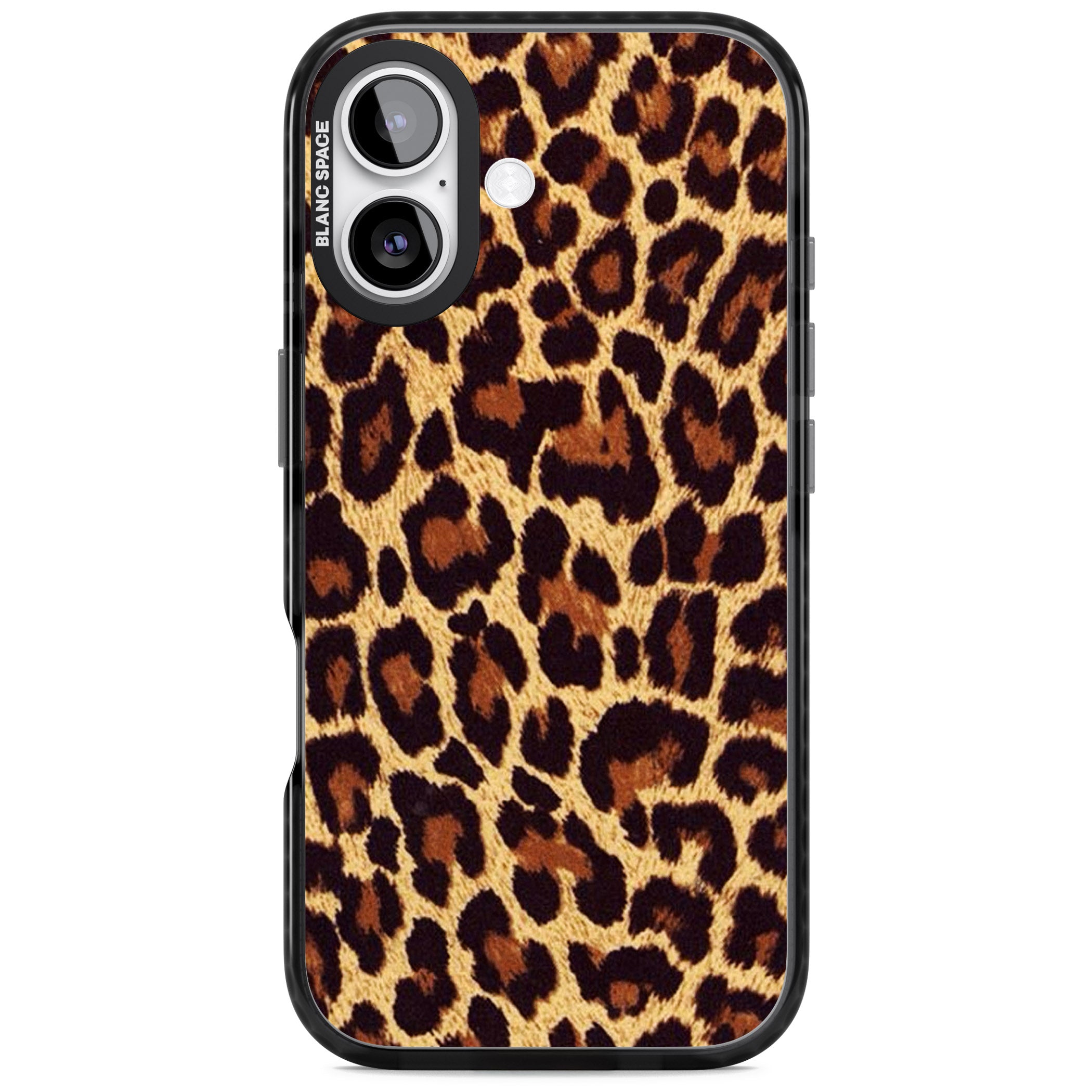Gold Leopard Print iPhone 17 Impact Pro Black Phone Case