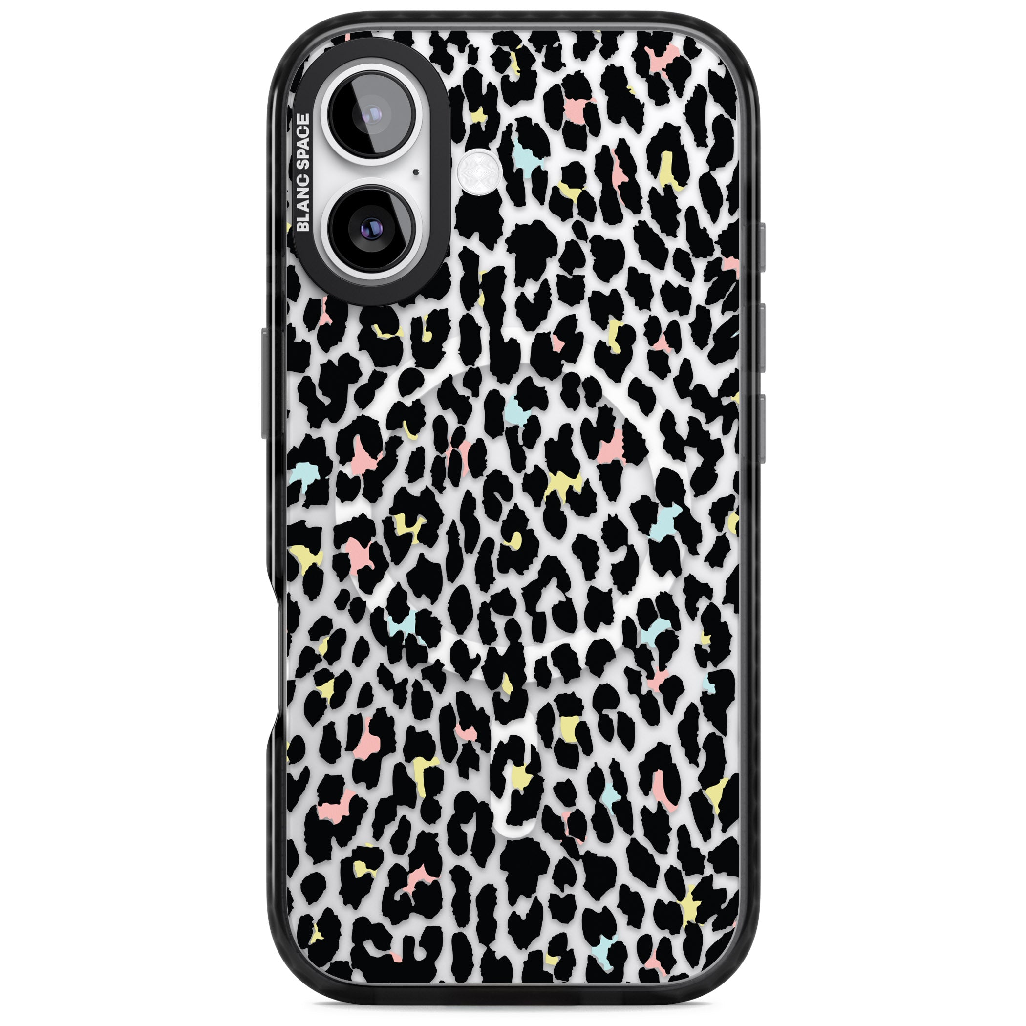 Pastel Leopard Print iPhone 17 Impact Pro Black Phone Case