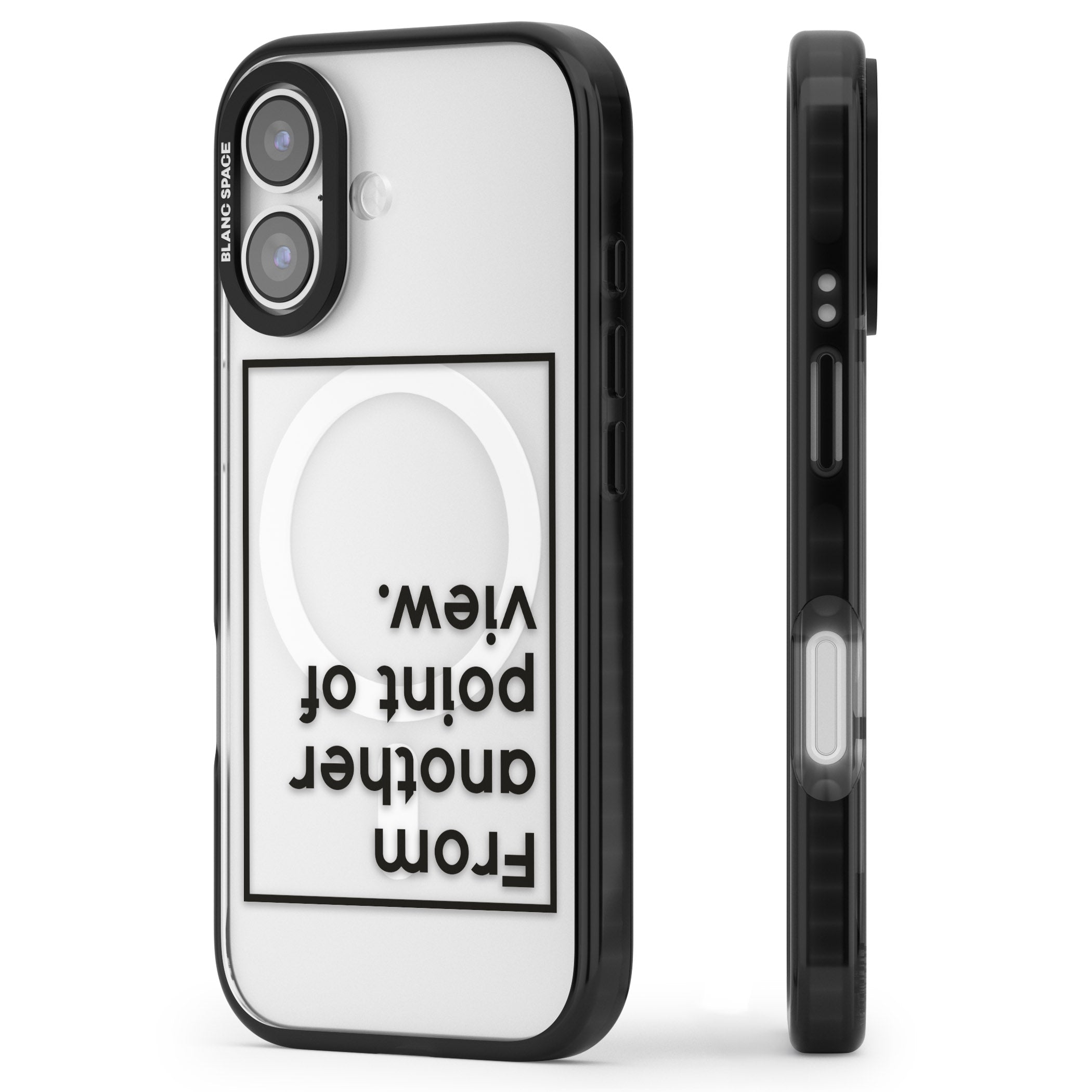 Another Point Of View iPhone 17 Impact Pro Black Phone Case Side Profile