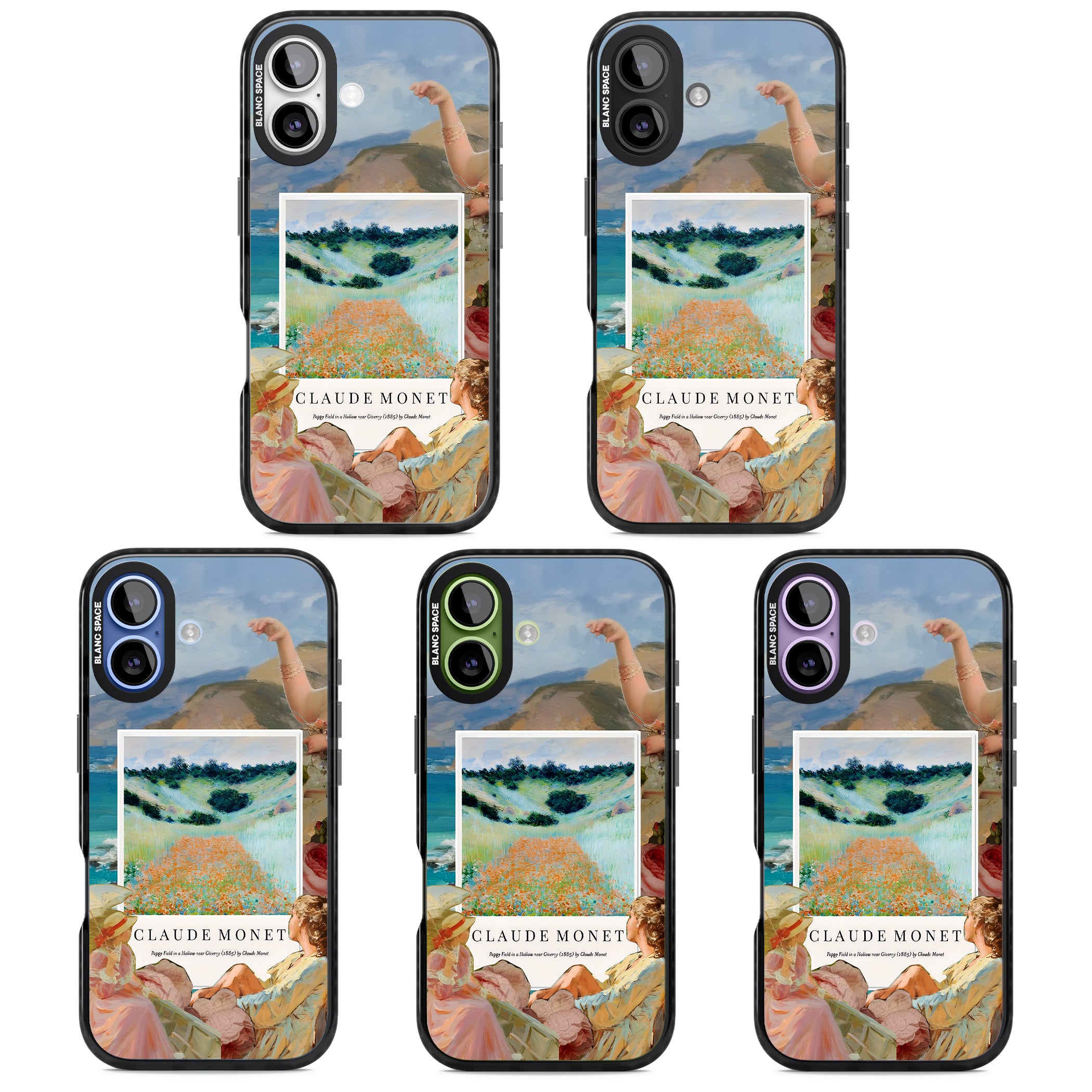 Monet Poppy Field iPhone 17 Impact Pro Black Phone Case APT Impact Protection