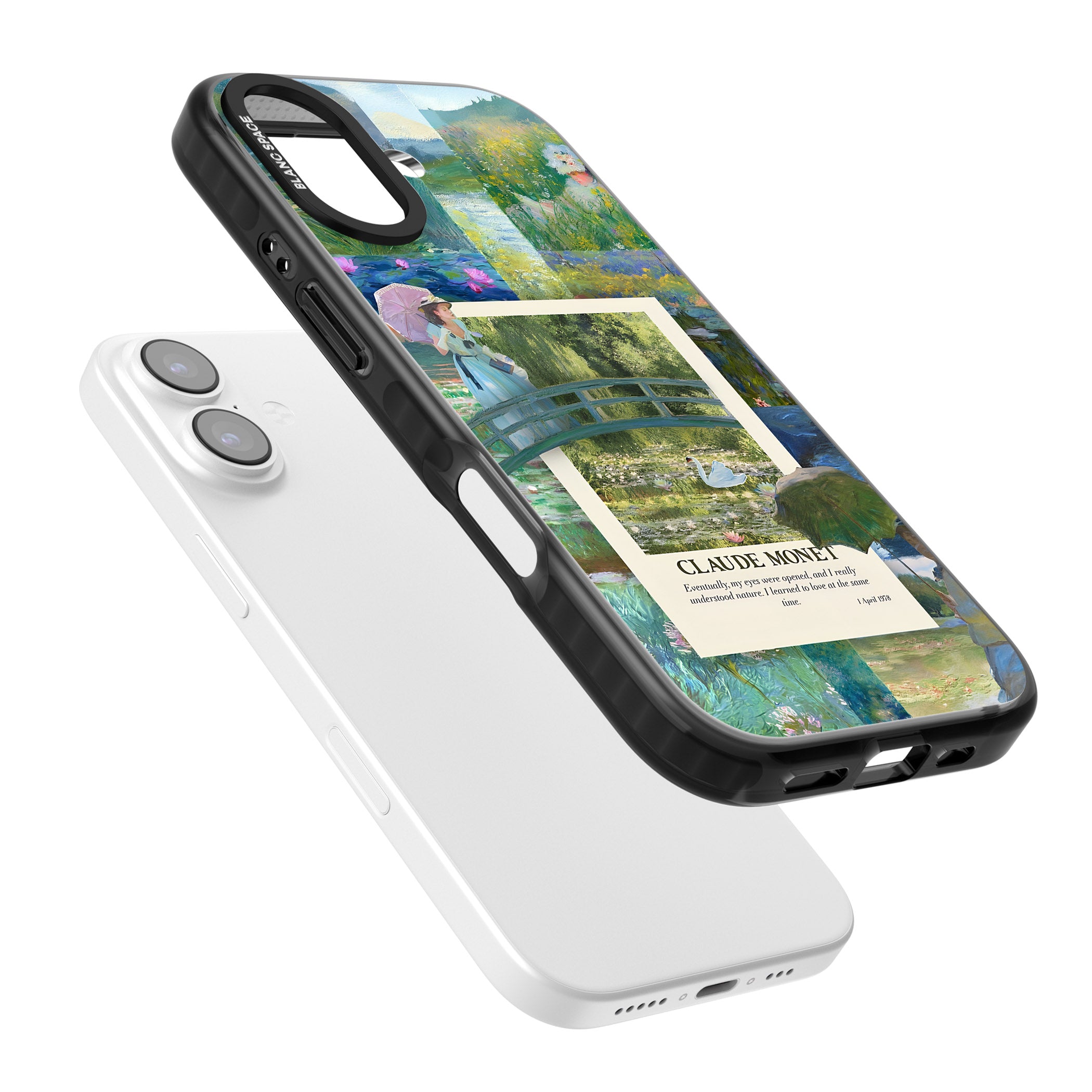 Monet Gardens iPhone 17 Impact Pro Black Phone Case Colours