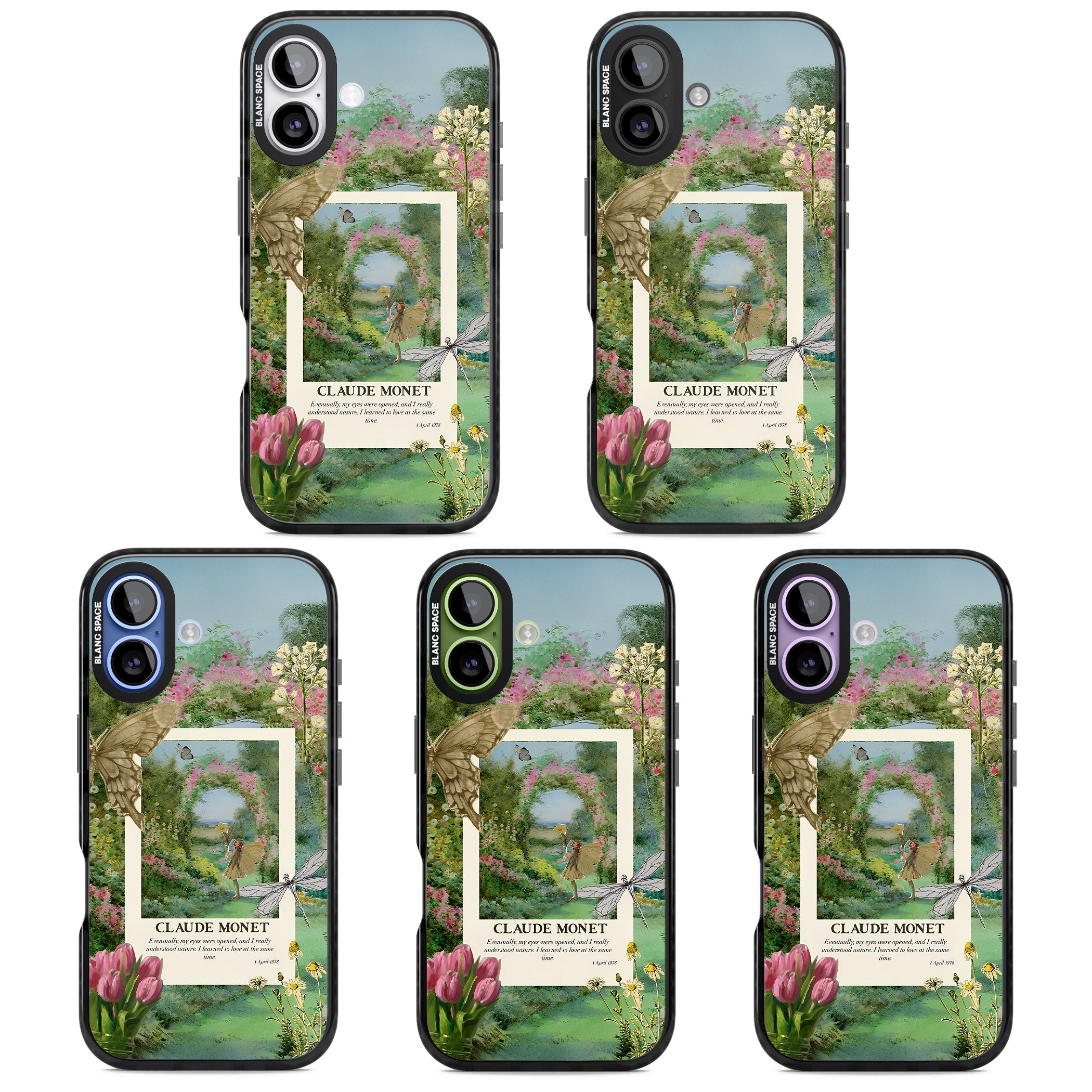 Monet Fairy Garden iPhone 17 Impact Pro Black Phone Case APT Impact Protection