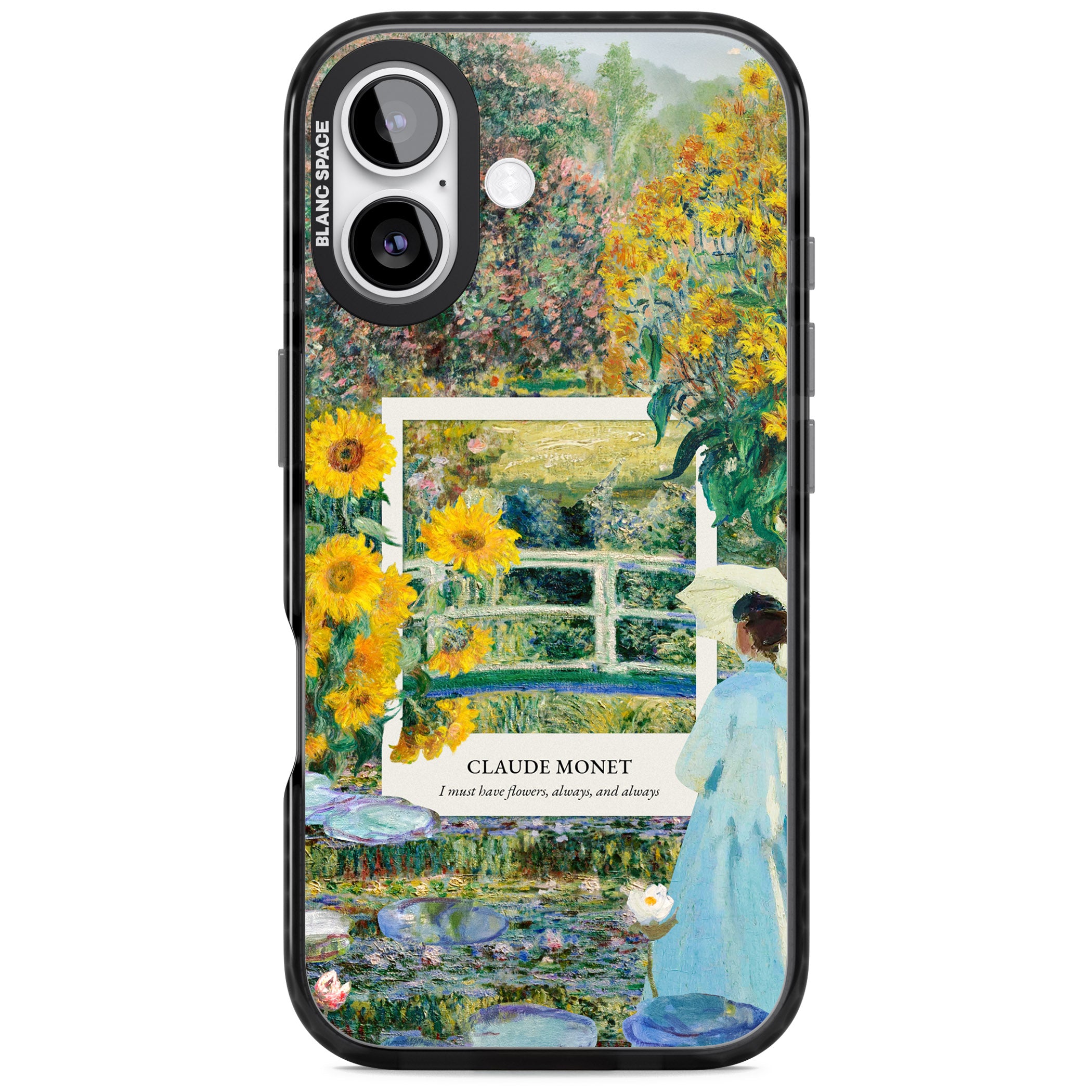 Monet Garden Bridge iPhone 17 Impact Pro Black Phone Case