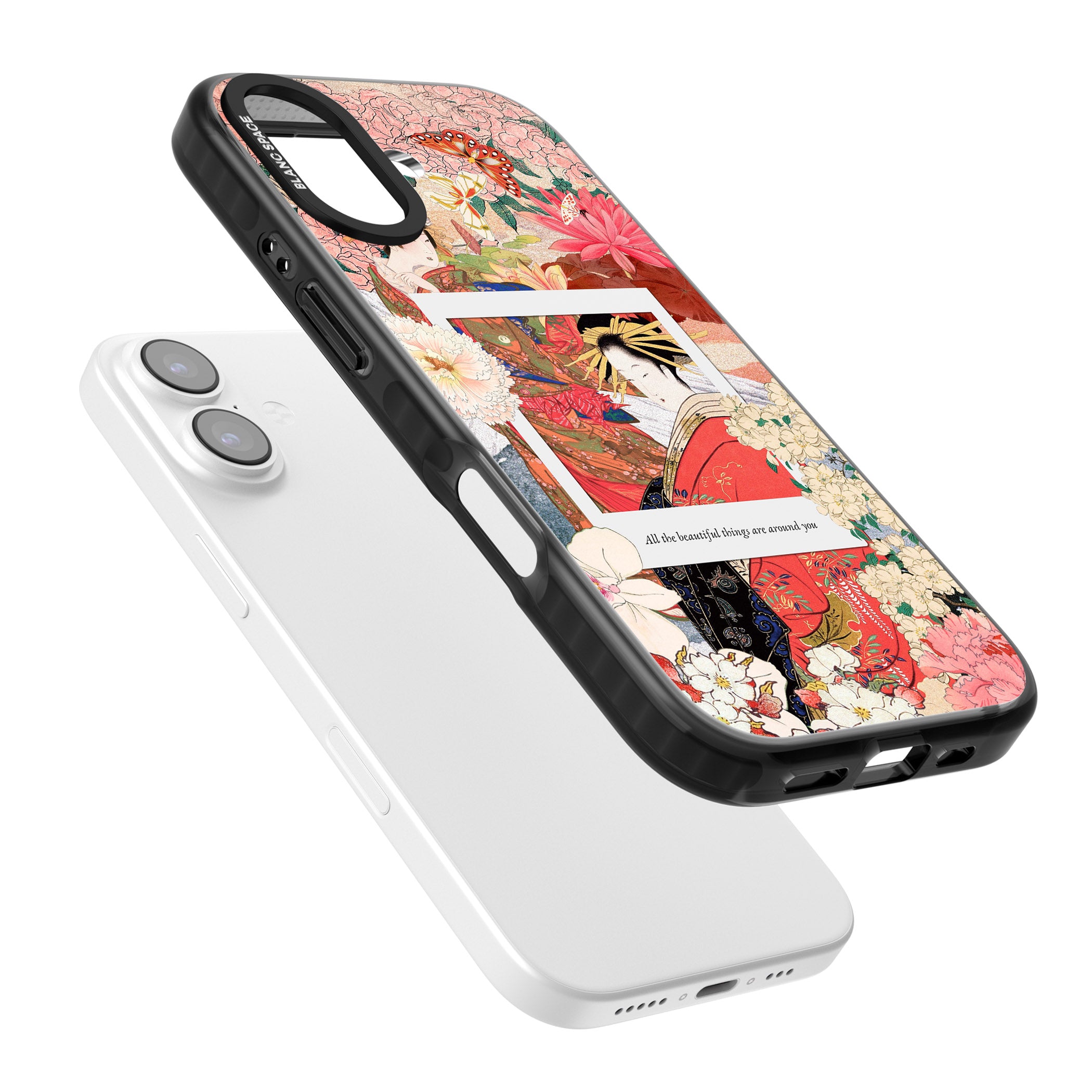 Woodblock Geisha iPhone 17 Impact Pro Black Phone Case Colours