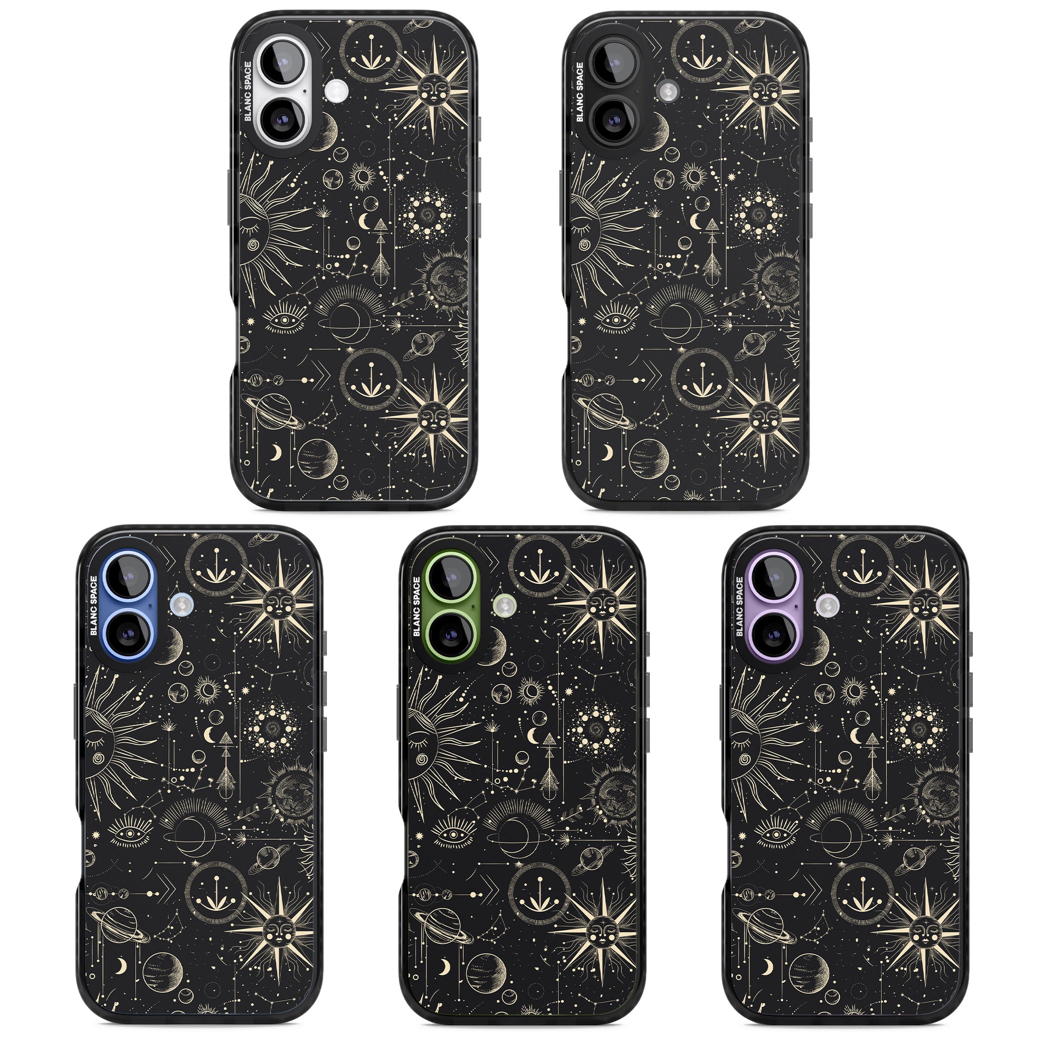 Cosmic Suns And Planets iPhone 17 Impact Pro Black Phone Case APT Impact Protection