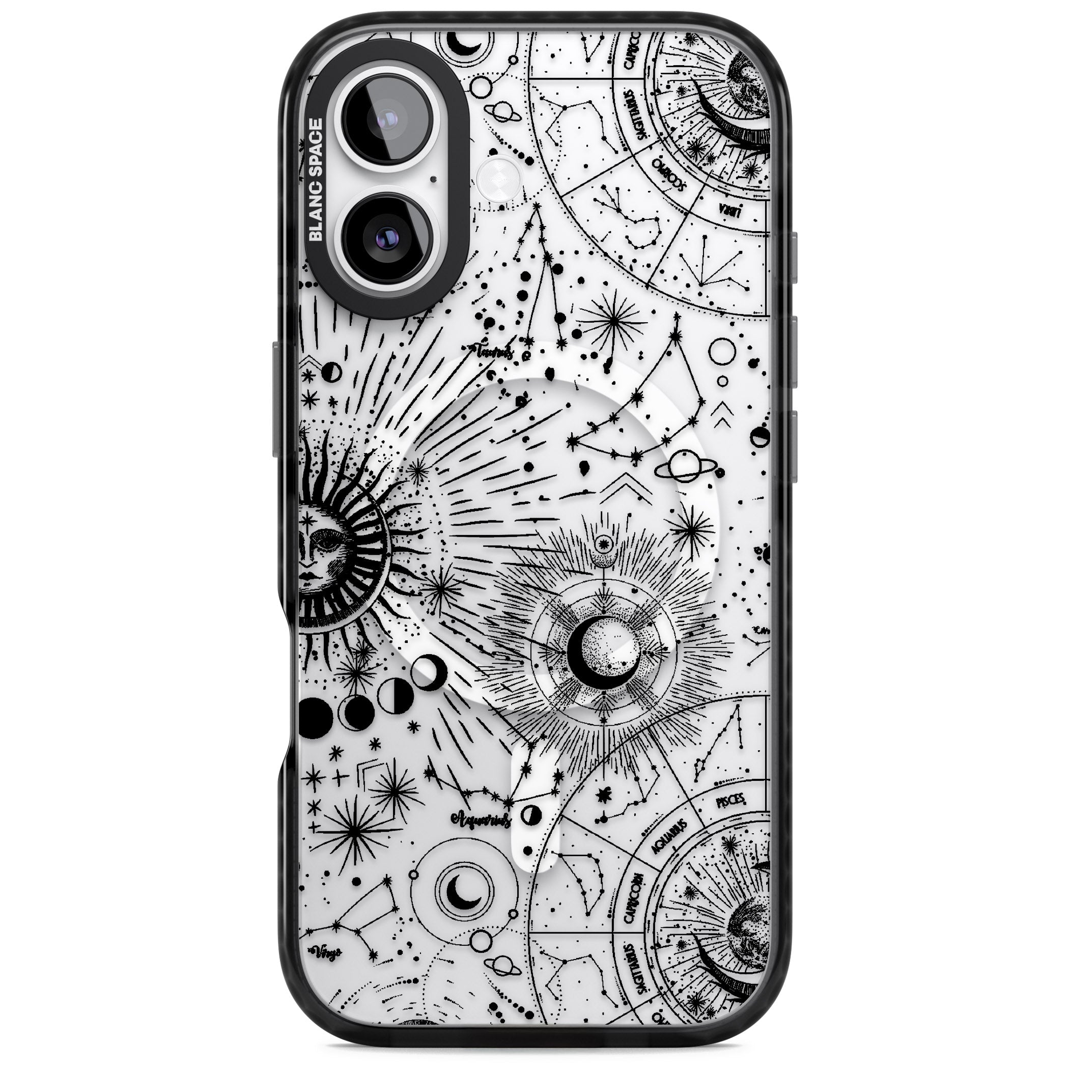 Celestial Chart iPhone 17 Impact Pro Black Phone Case