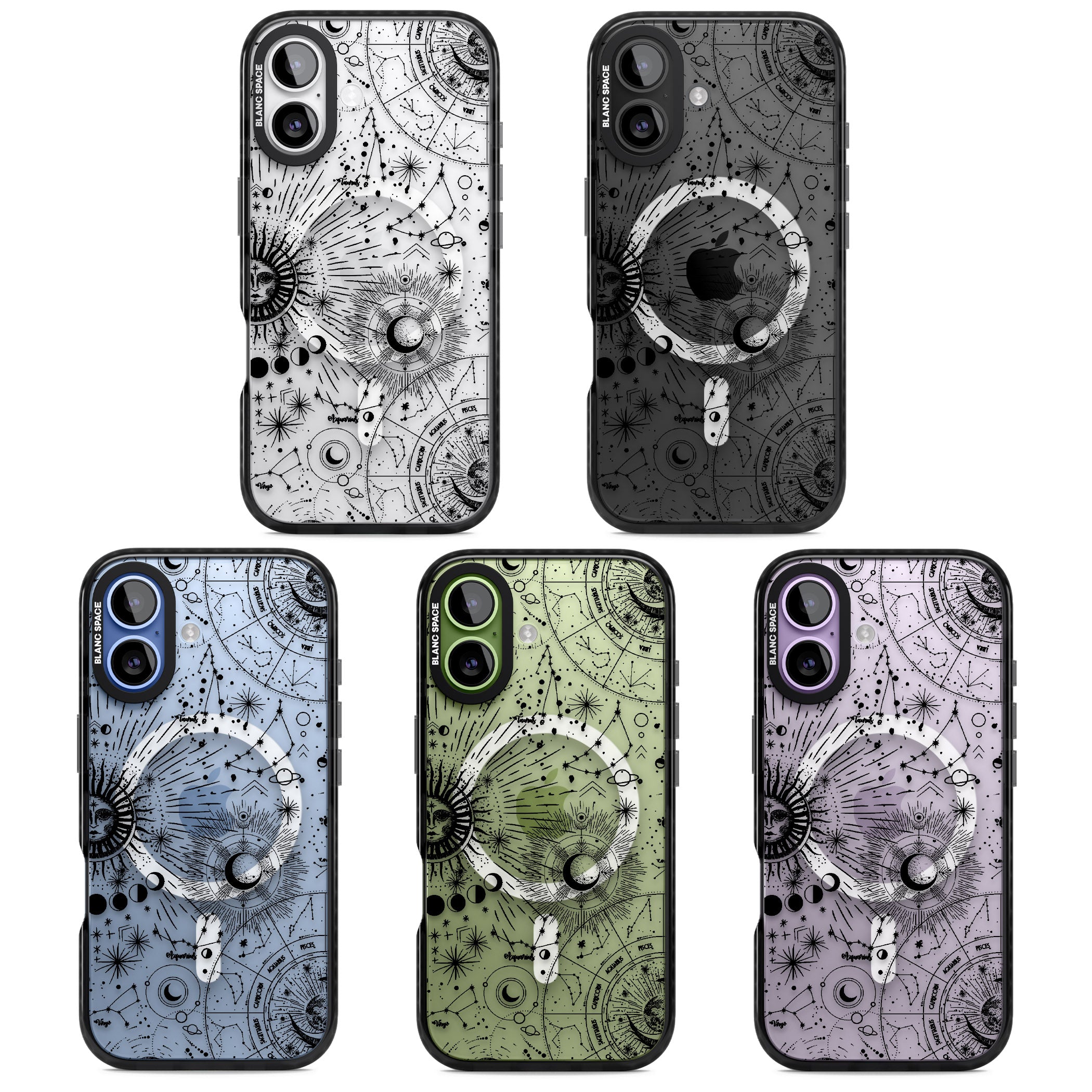 Celestial Chart iPhone 17 Impact Pro Black Phone Case APT Impact Protection