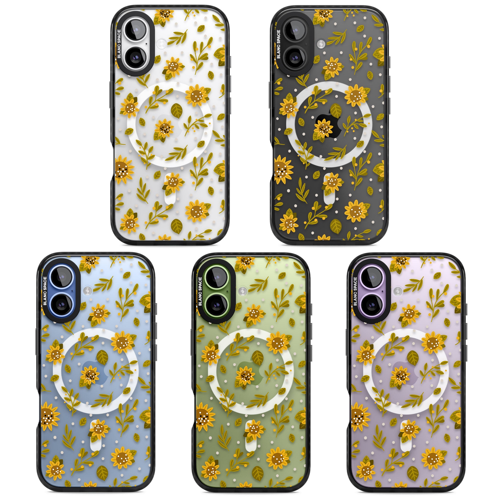 Bees & Sunflowers iPhone 17 Impact Pro Black Phone Case APT Impact Protection