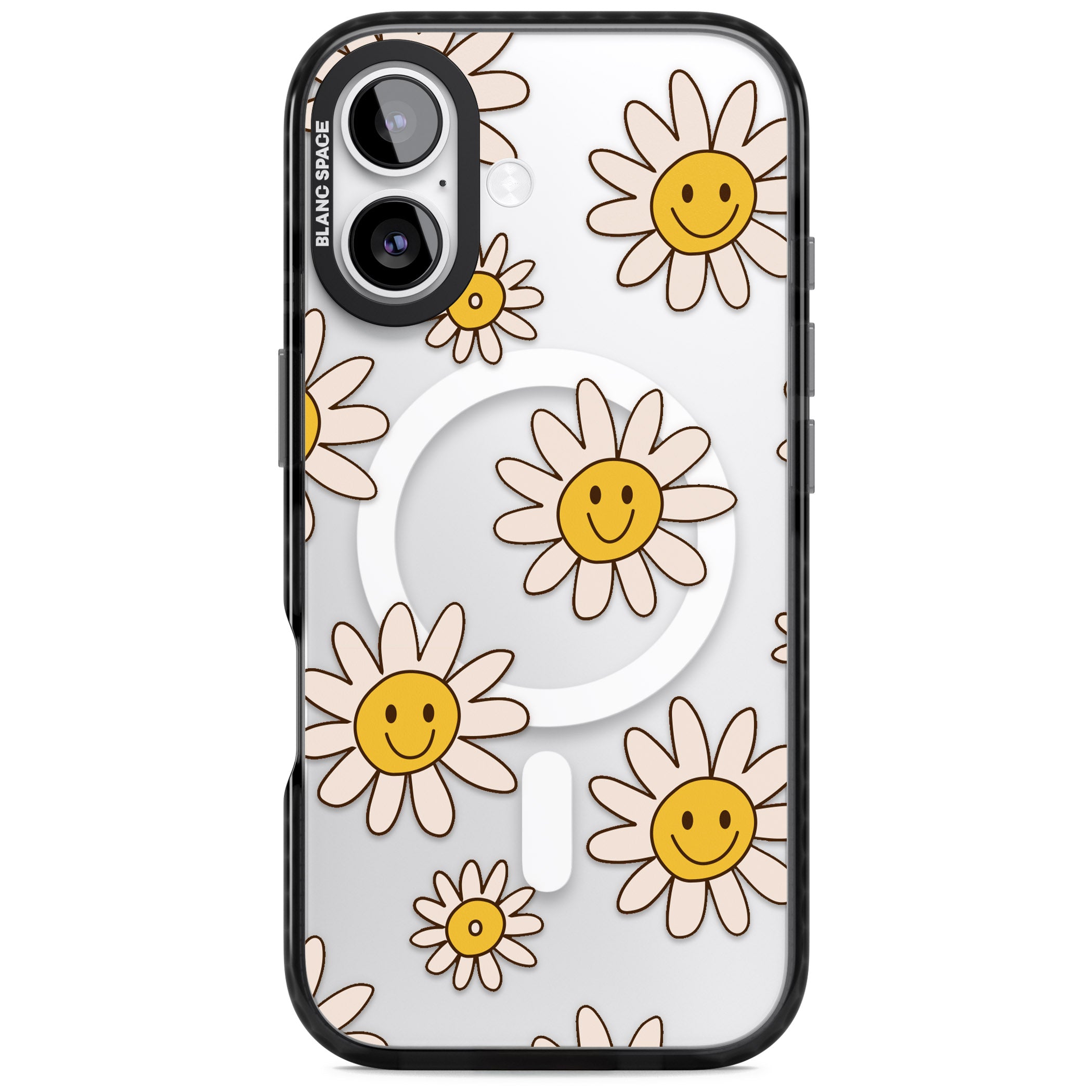 Daisy Faces iPhone 17 Impact Pro Black Phone Case