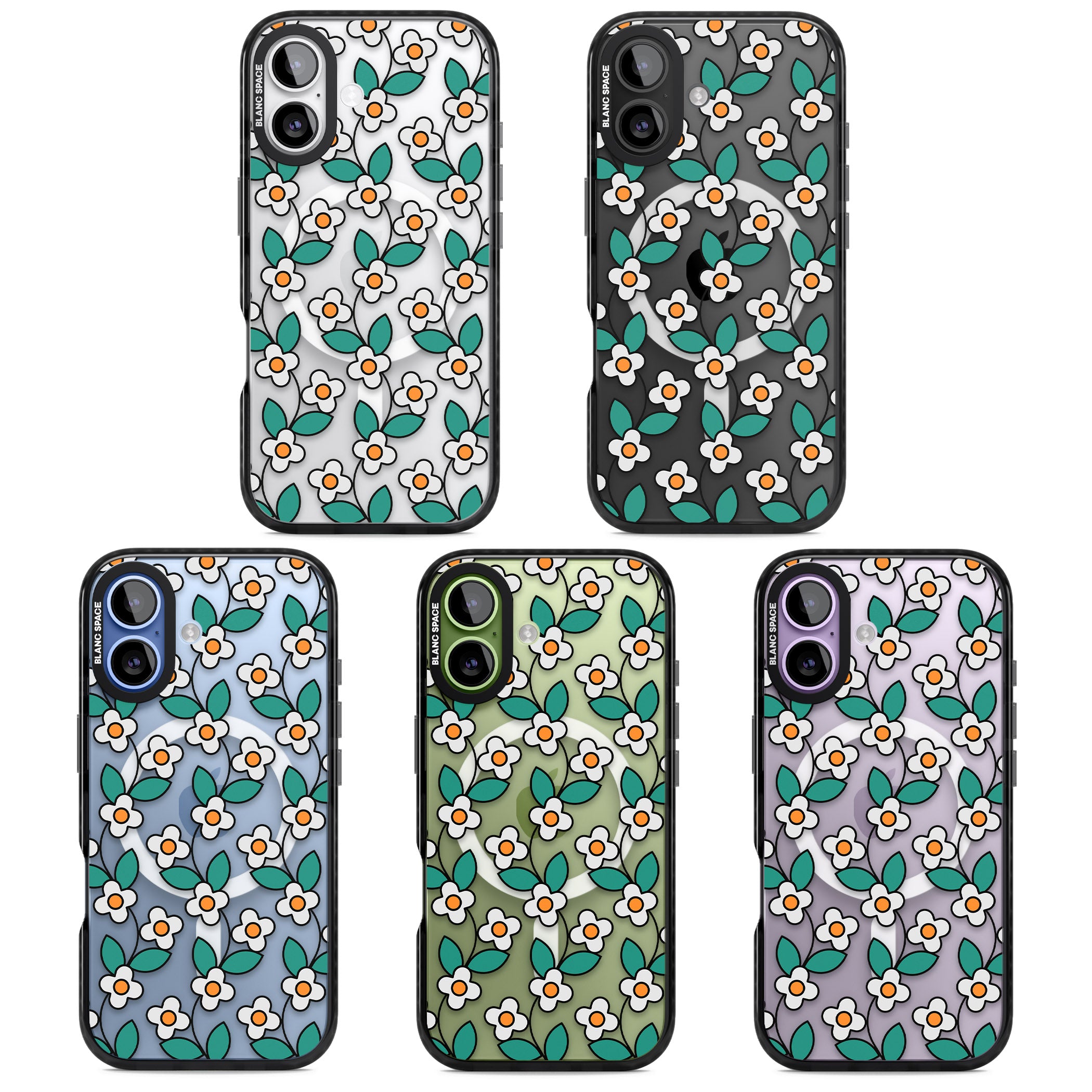 Spring Daisies iPhone 17 Impact Pro Black Phone Case APT Impact Protection