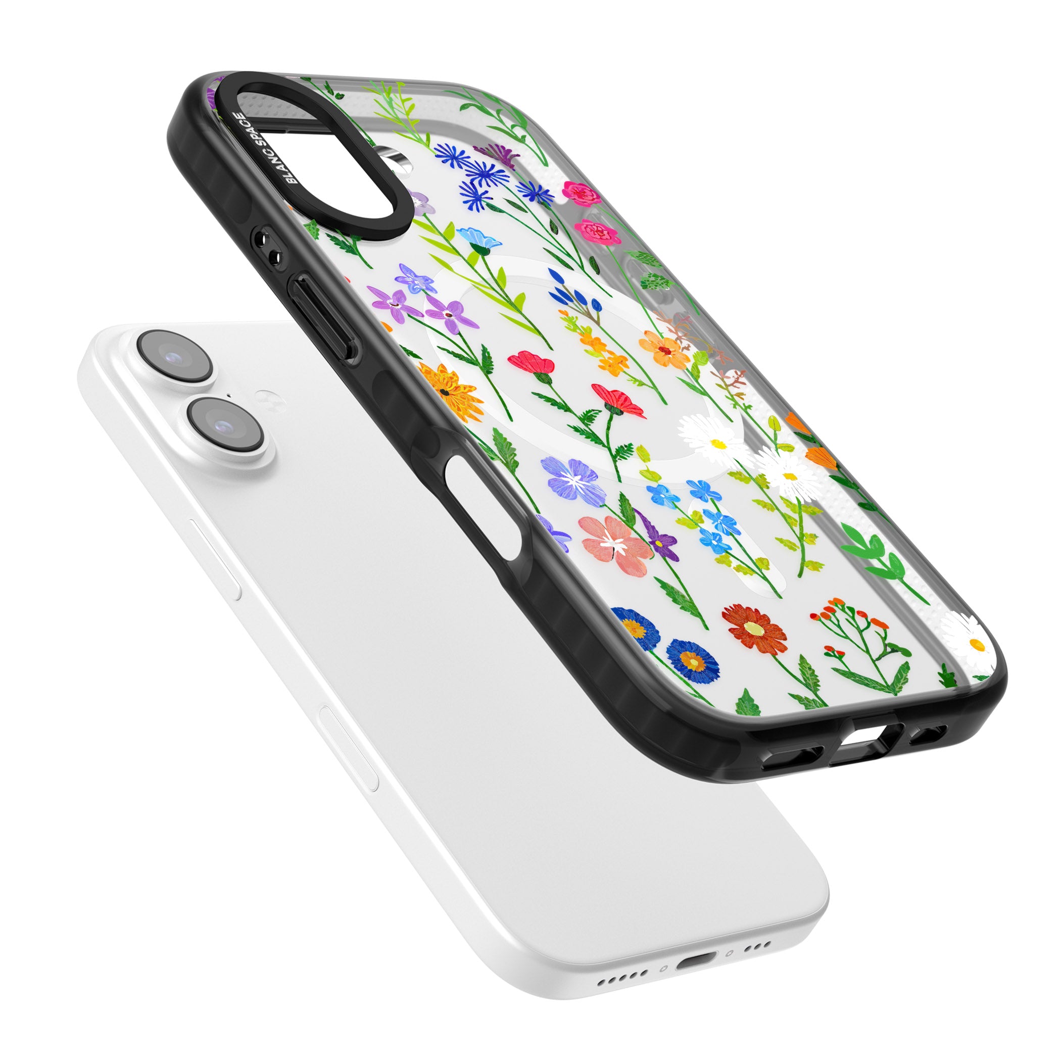 Wildflower Garden iPhone 17 Impact Pro Black Phone Case Colours