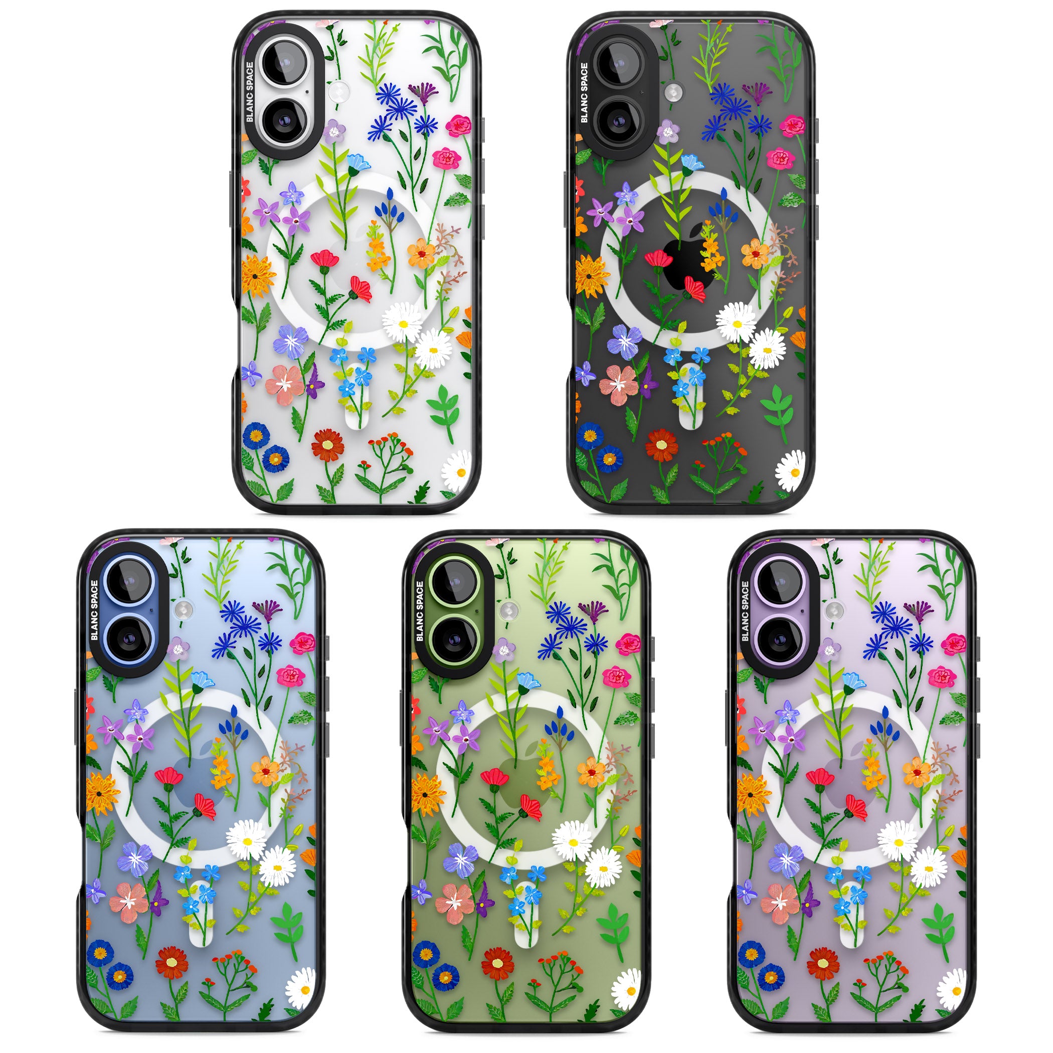Wildflower Garden iPhone 17 Impact Pro Black Phone Case APT Impact Protection