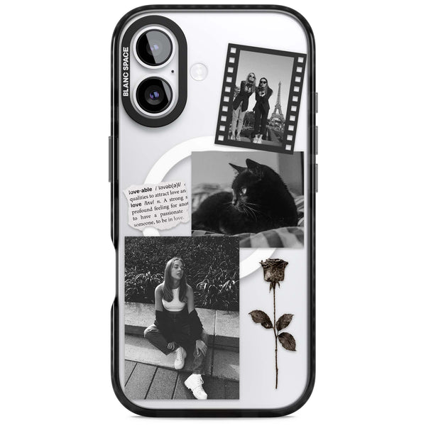 Personalised Black & White Scrapbook Photos