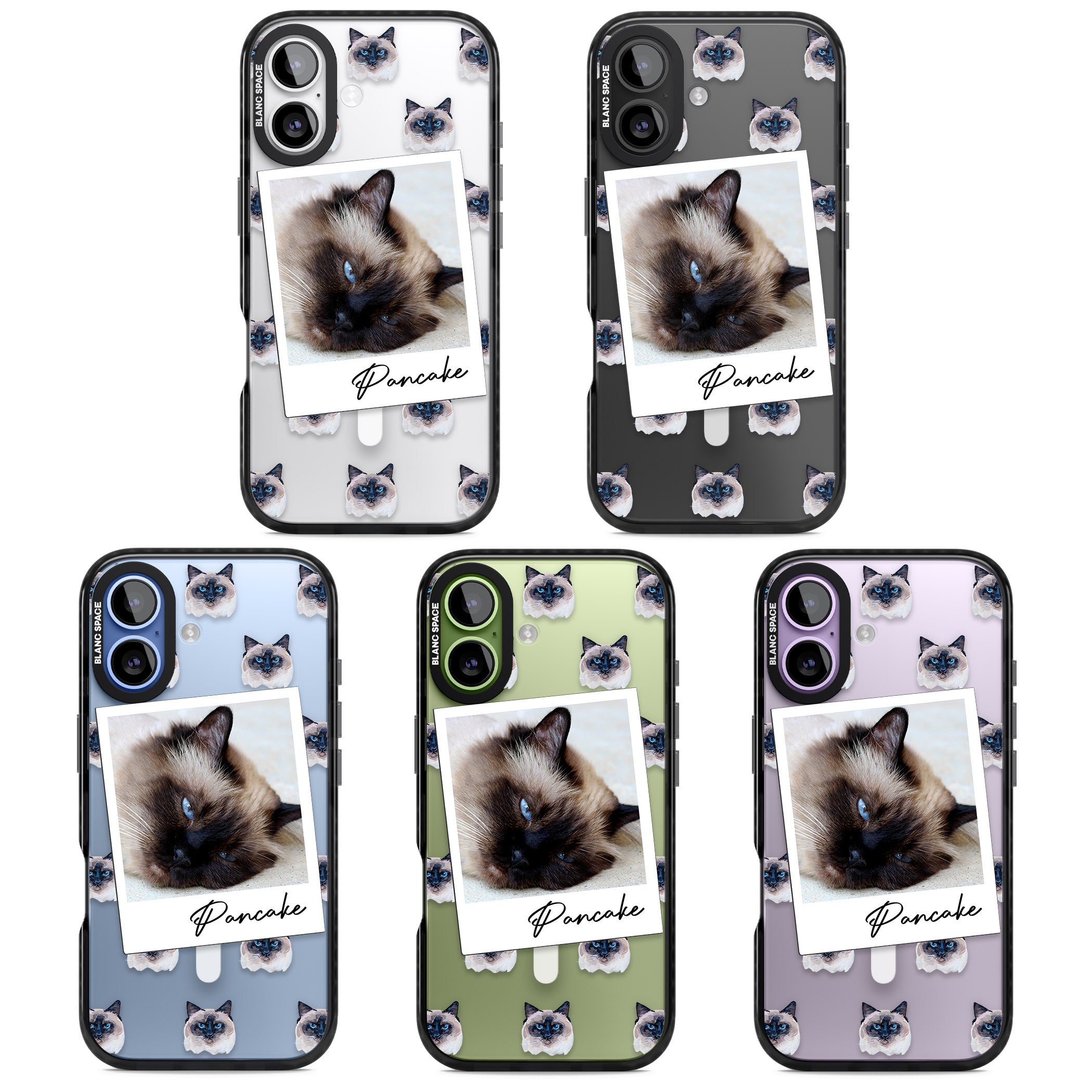 Personalised Burmese Cat Photo iPhone 17 Impact Pro Black Phone Case APT Impact Protection