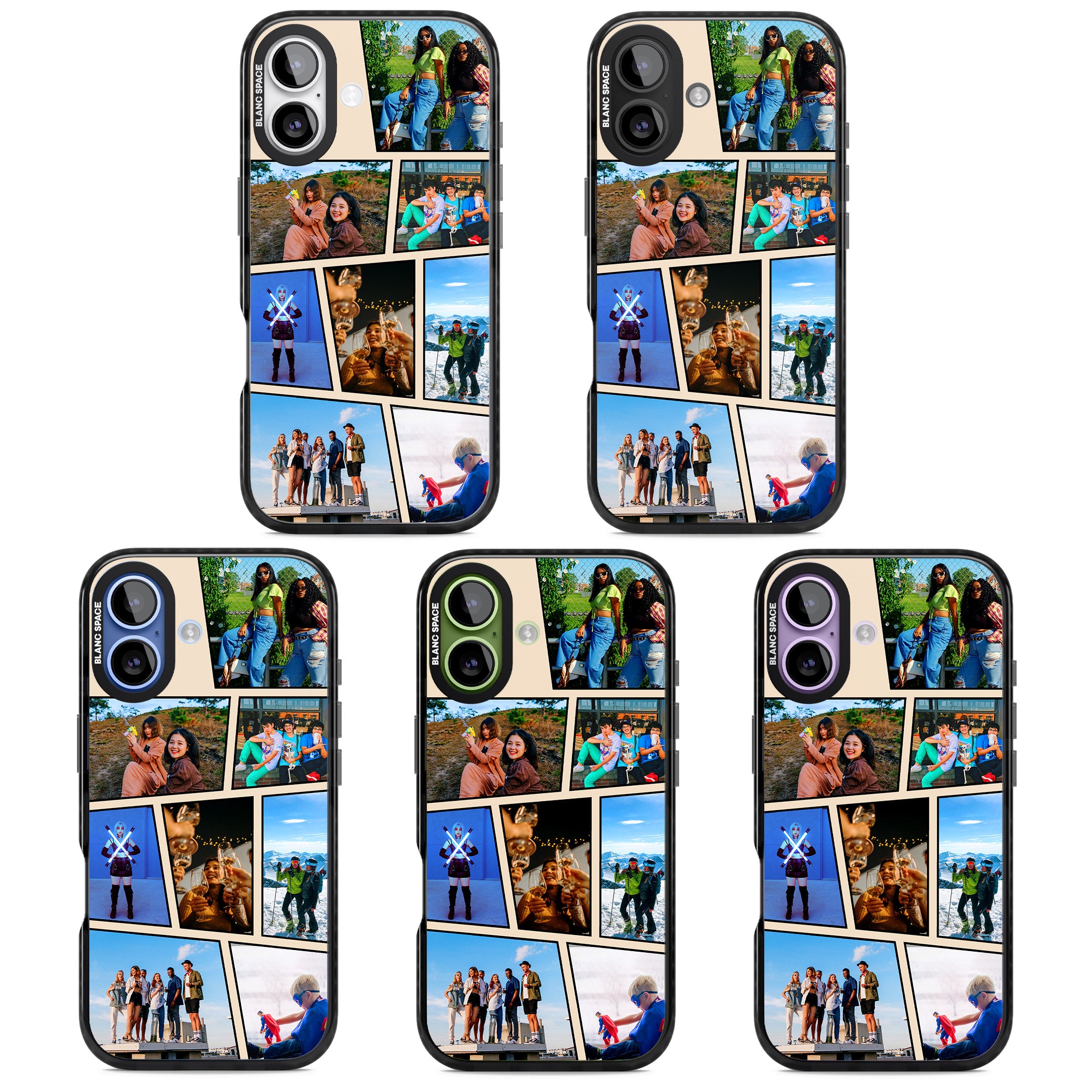 Personalised Comic Strip Photo iPhone 17 Impact Pro Black Phone Case APT Impact Protection