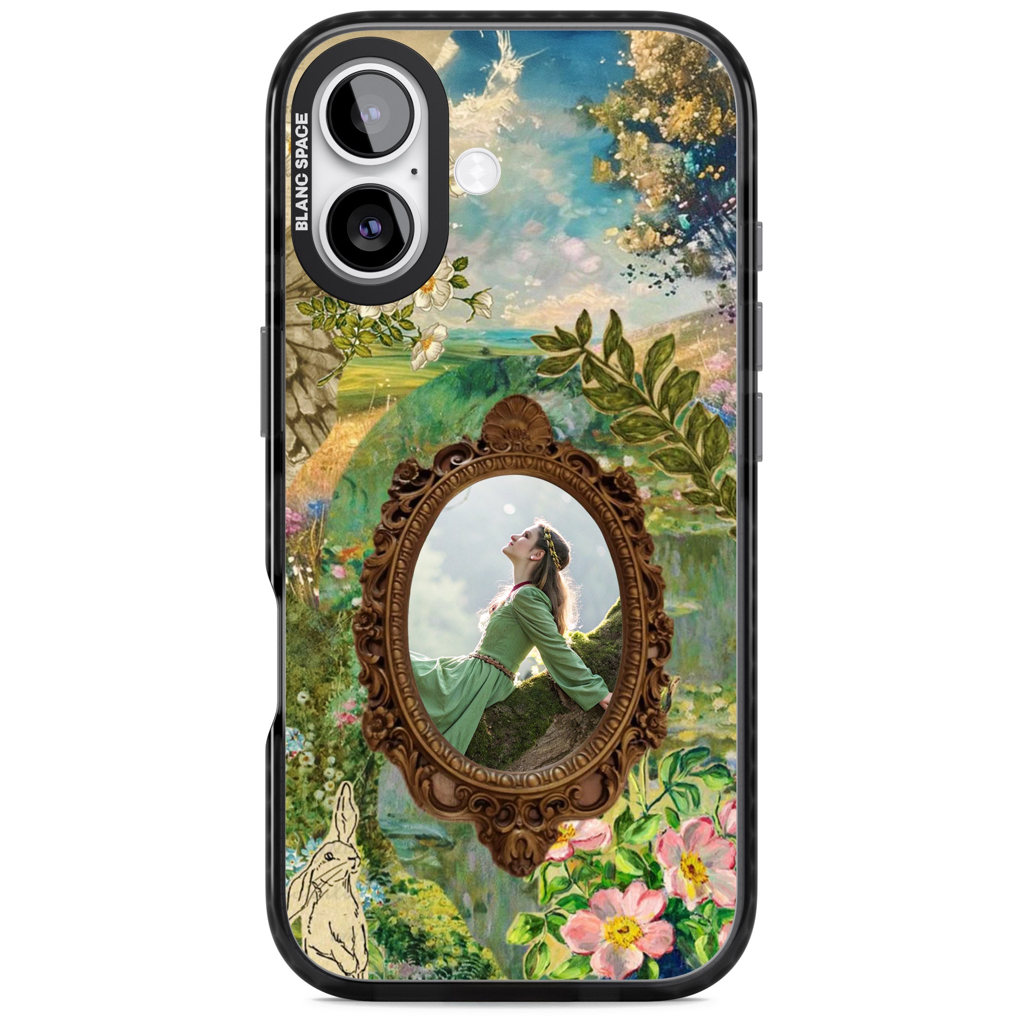 Personalised Meadow Frame iPhone 17 Impact Pro Black Phone Case