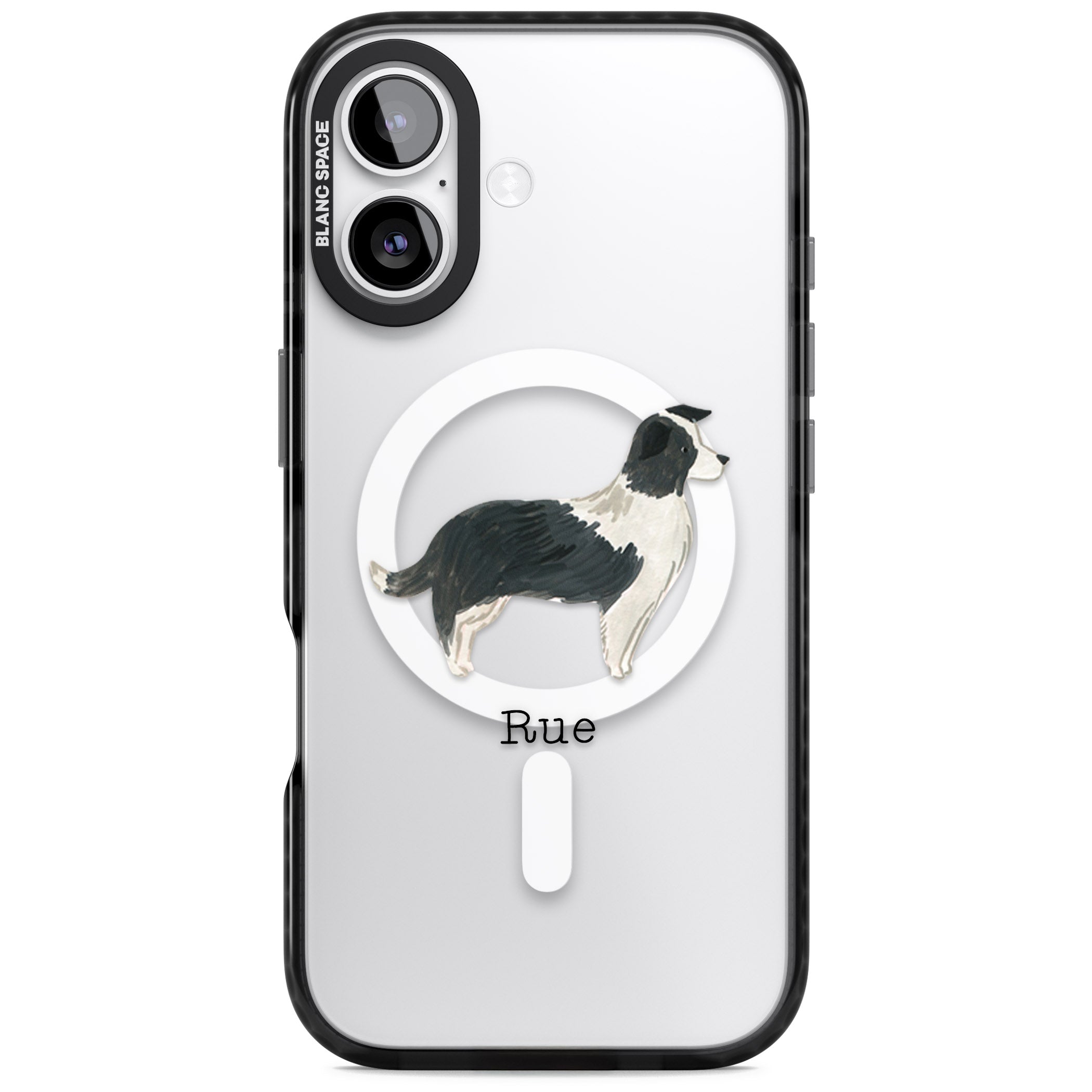 Personalised Border Collie iPhone 17 Impact Pro Black Phone Case