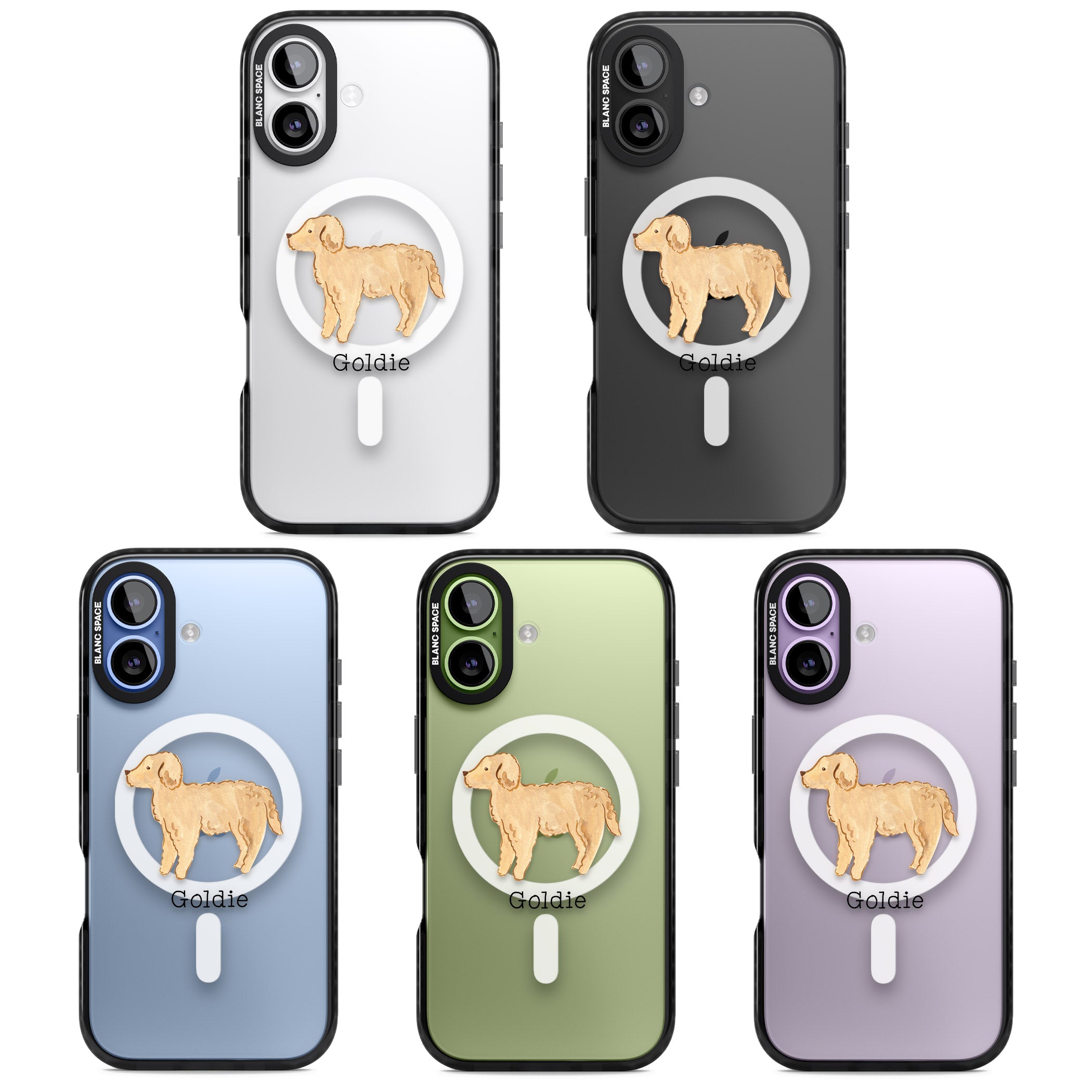 Personalised Goldendoodle iPhone 17 Impact Pro Black Phone Case APT Impact Protection