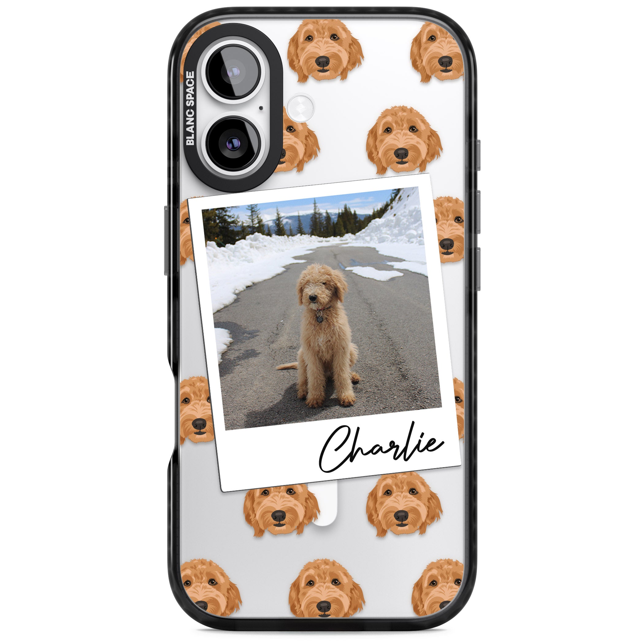 Personalised Golden Doodle Dog Photo iPhone 17 Impact Pro Black Phone Case