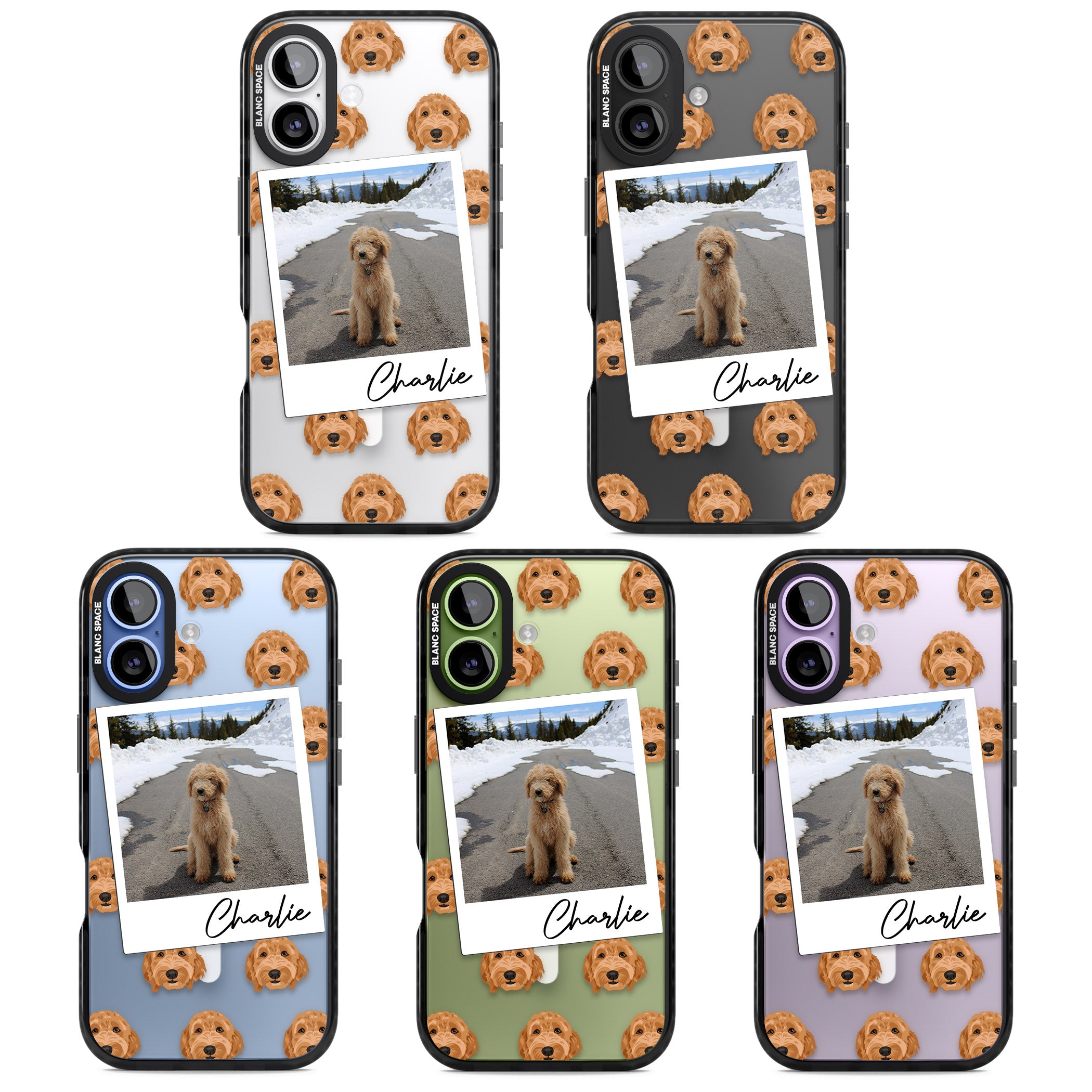 Personalised Golden Doodle Dog Photo iPhone 17 Impact Pro Black Phone Case APT Impact Protection