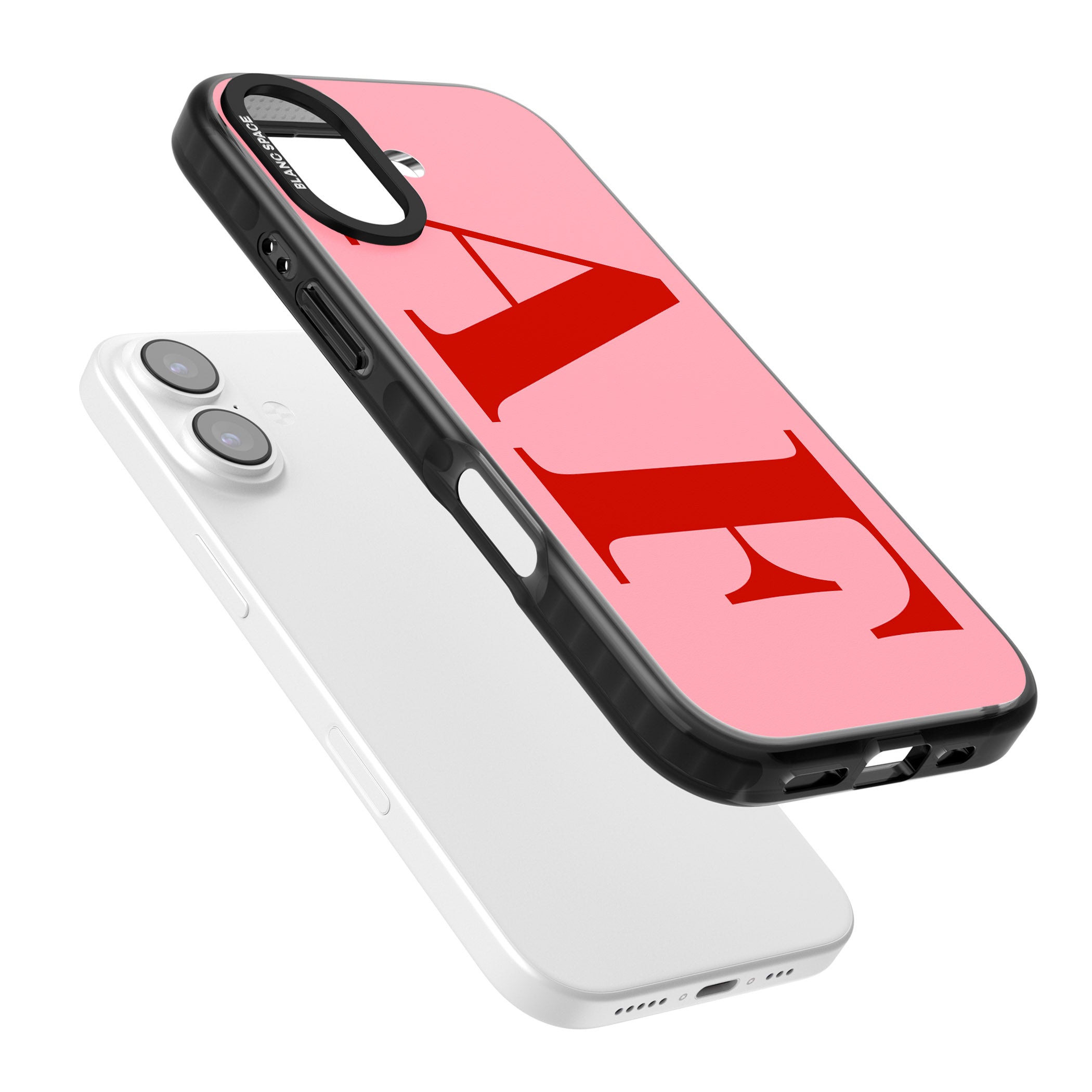 Personalised Red & Pink Letters iPhone 17 Impact Pro Black Phone Case Colours