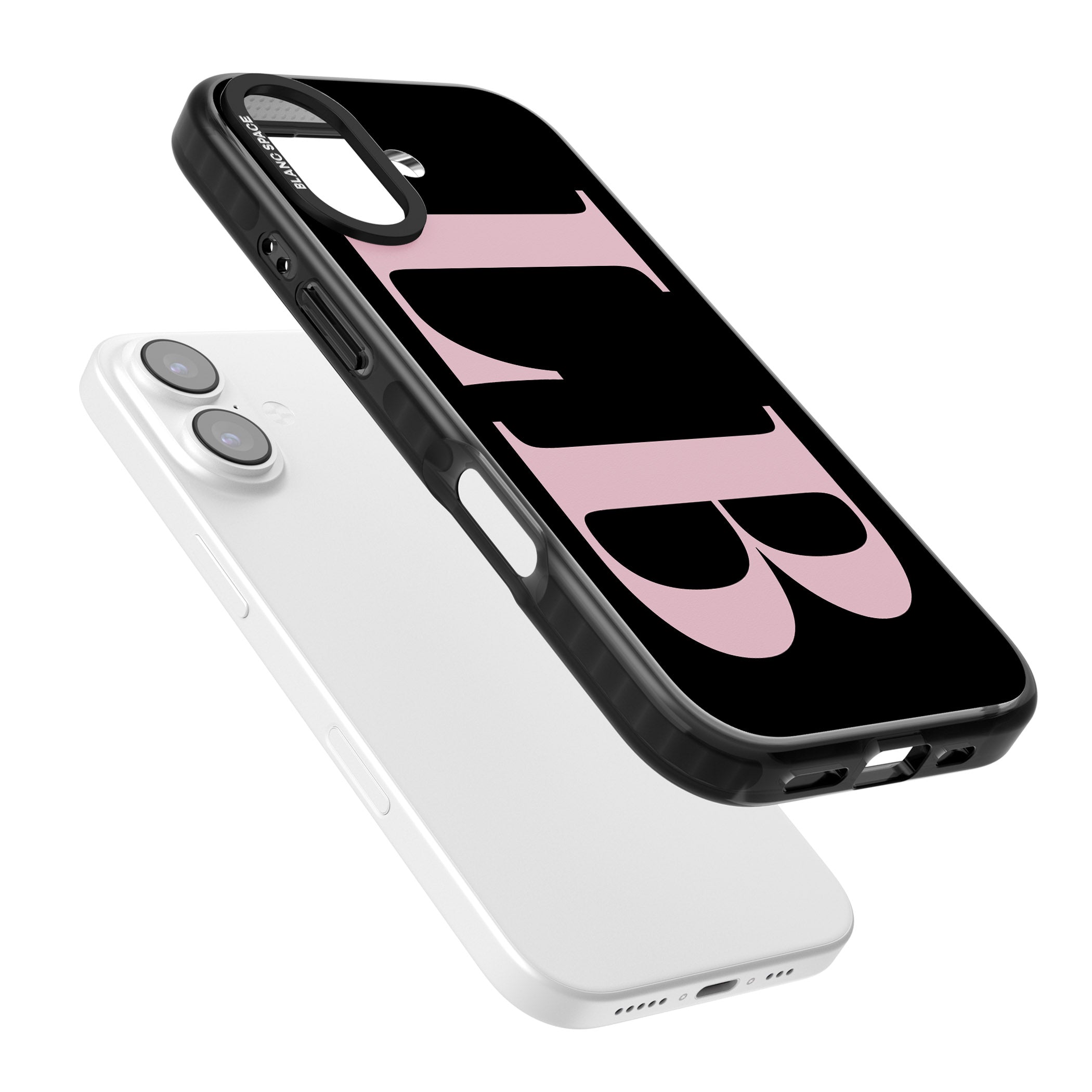 Personalised Pink & Black Green Letters iPhone 17 Impact Pro Black Phone Case Colours