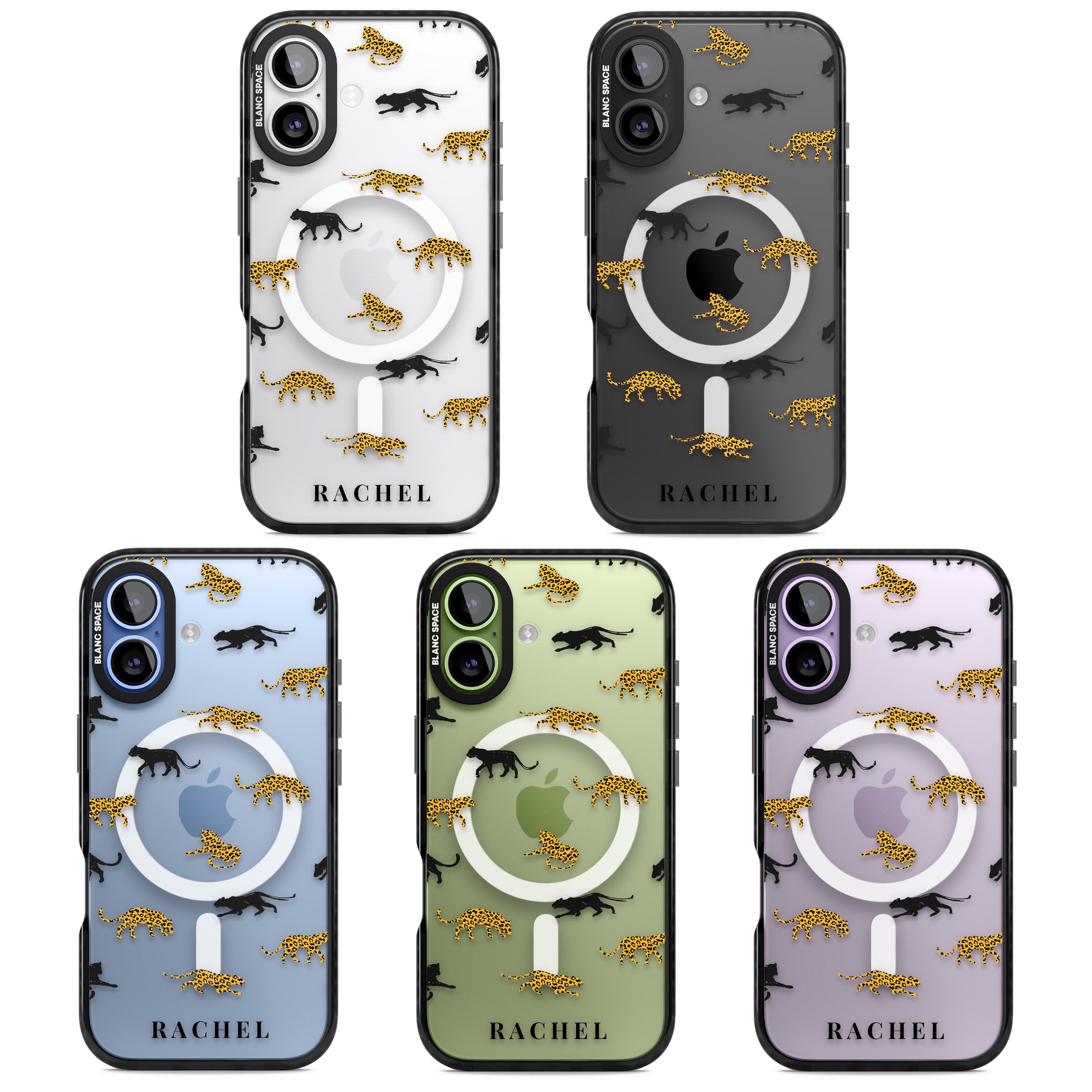 Personalised Jaguar Pattern iPhone 17 Impact Pro Black Phone Case APT Impact Protection