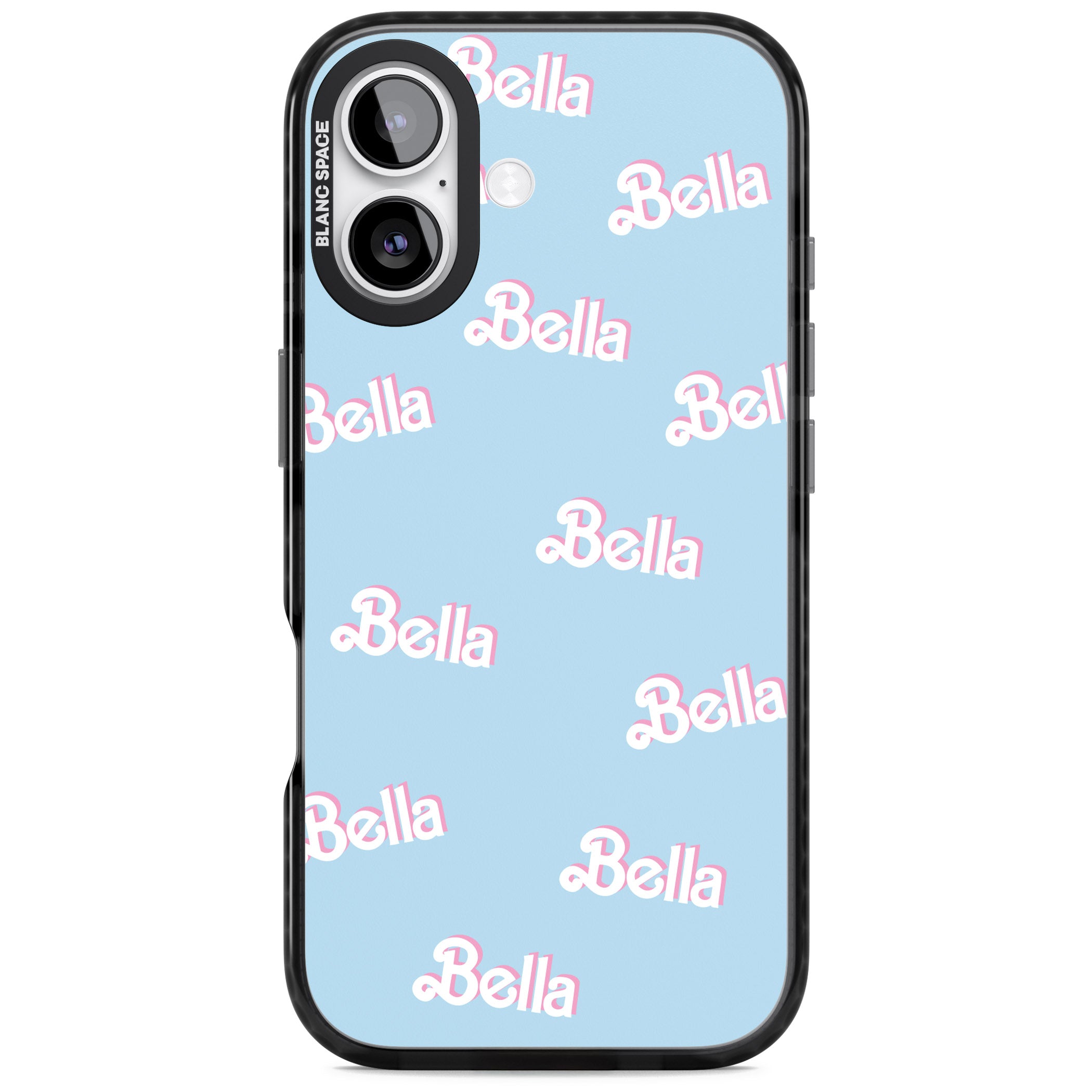 Personalised Cute Name Pattern iPhone 17 Impact Pro Black Phone Case