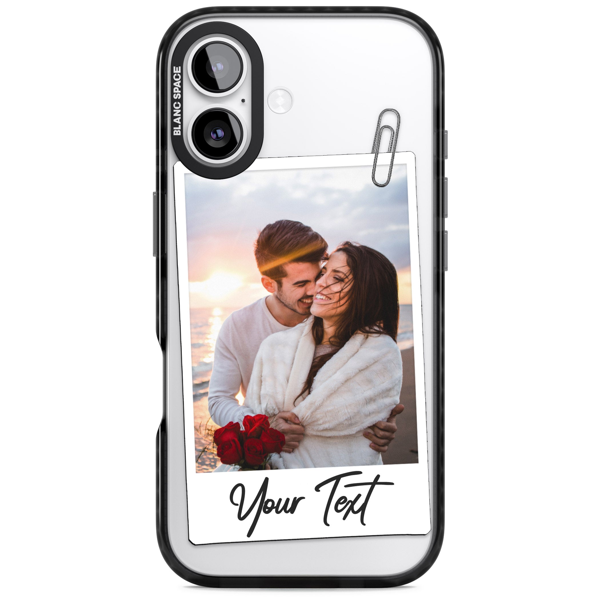 Personalised Instant Camera Photo iPhone 17 Impact Pro Black Phone Case