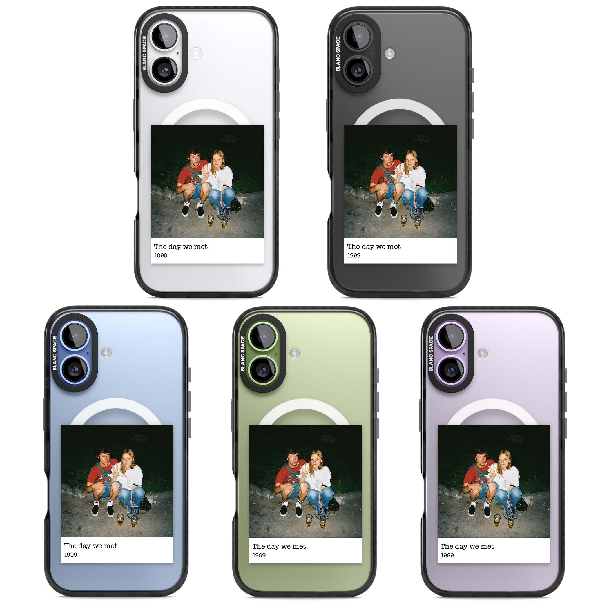 Photo Memory minimal iPhone case | Black Impact Magsafe case for iPhone 17
