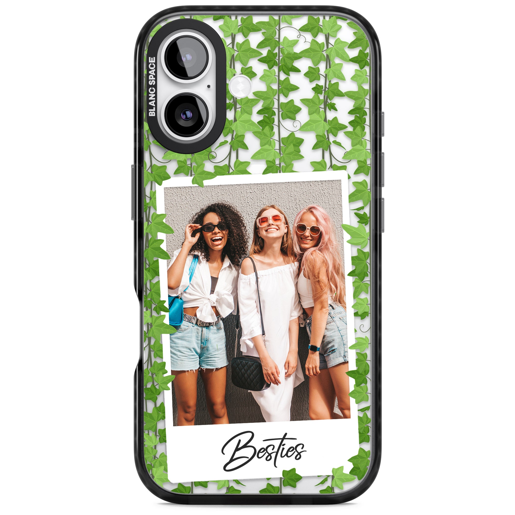Personalised Ivy Vine Instant Photo iPhone 17 Impact Pro Black Phone Case