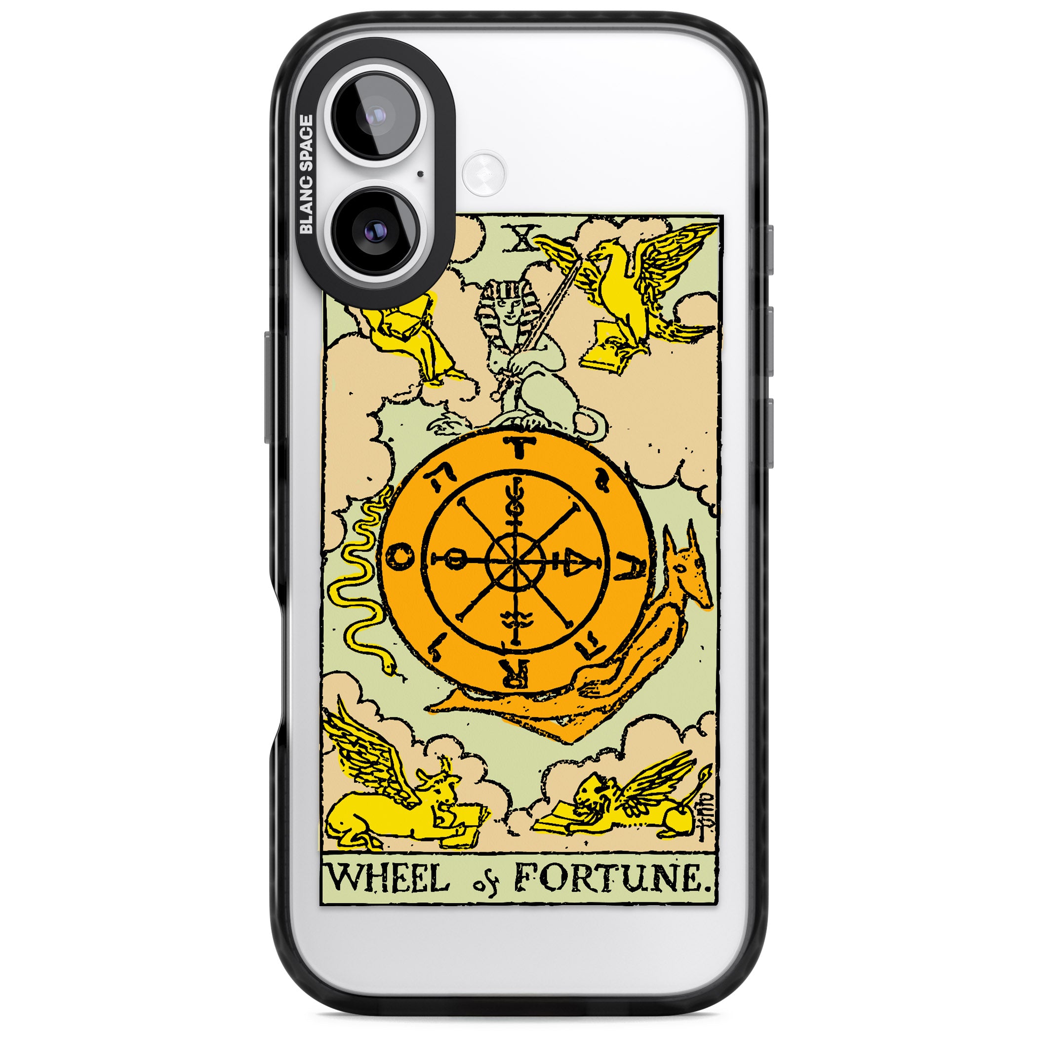 Personalised Wheel Of Fortune Tarot Card (Color) iPhone 17 Impact Pro Black Phone Case