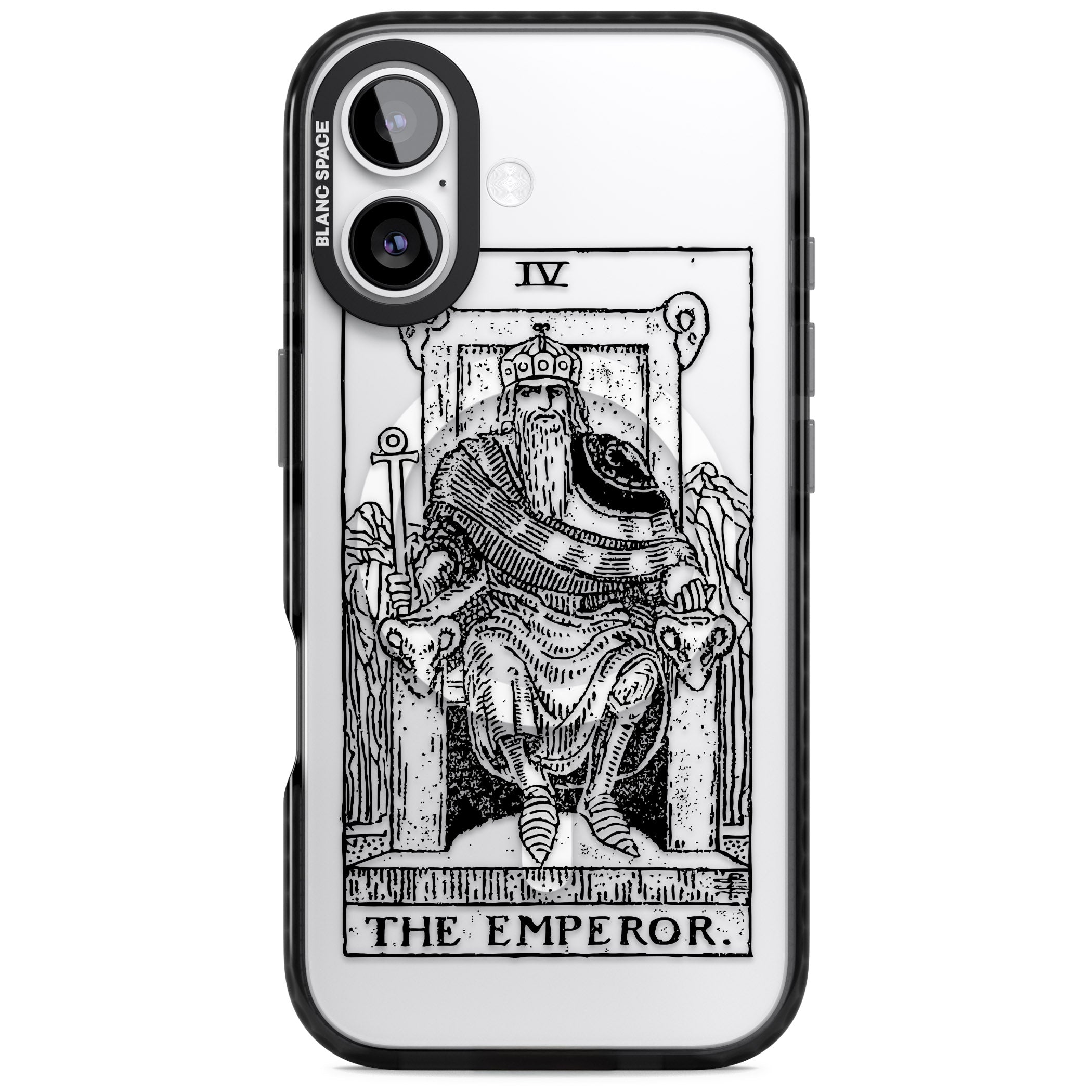 Personalised The Emperor Tarot iPhone 17 Impact Pro Black Phone Case