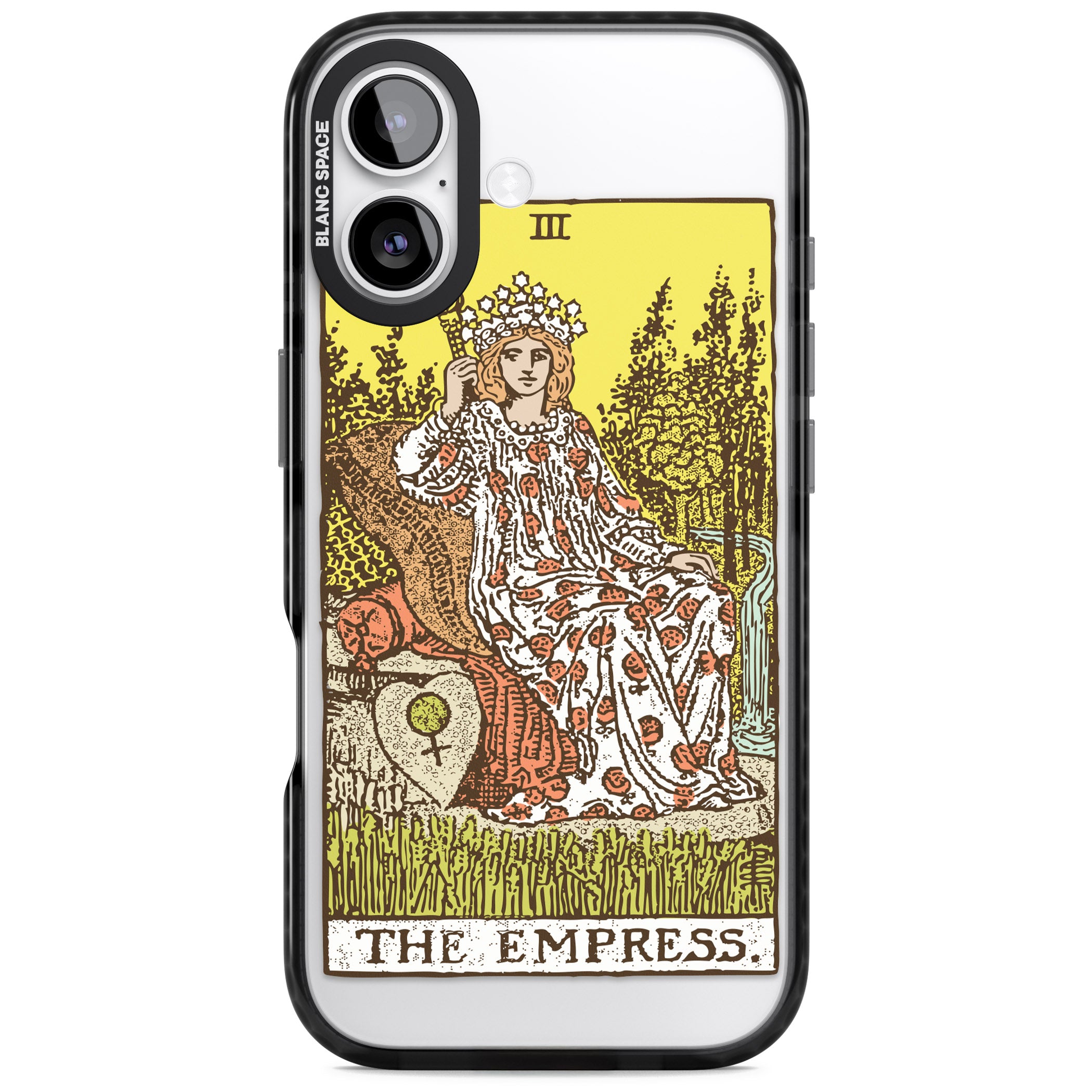 Personalised The Empress Tarot Card (Color) iPhone 17 Impact Pro Black Phone Case