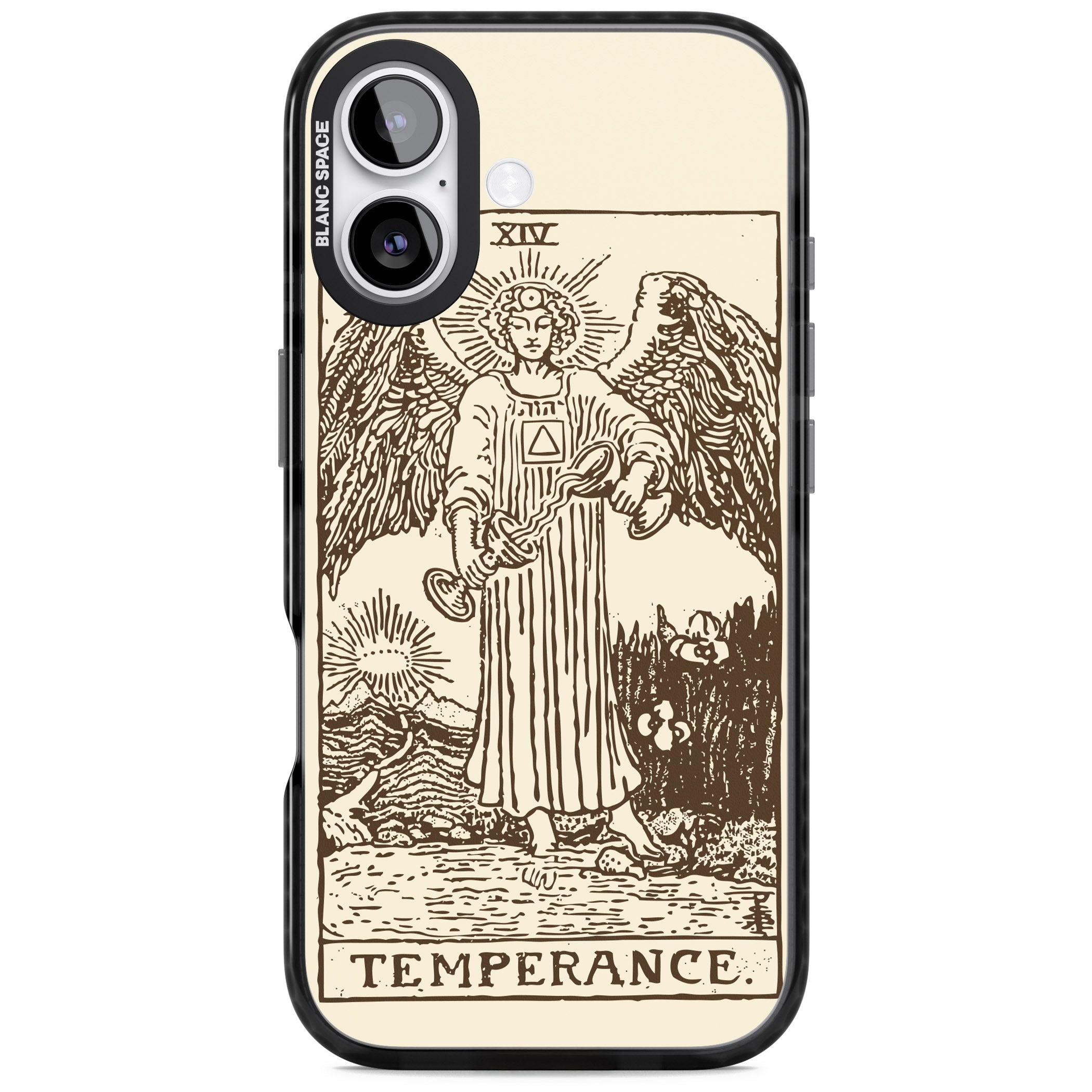 Personalised Temperance Tarot Card (Cream) iPhone 17 Impact Pro Black Phone Case