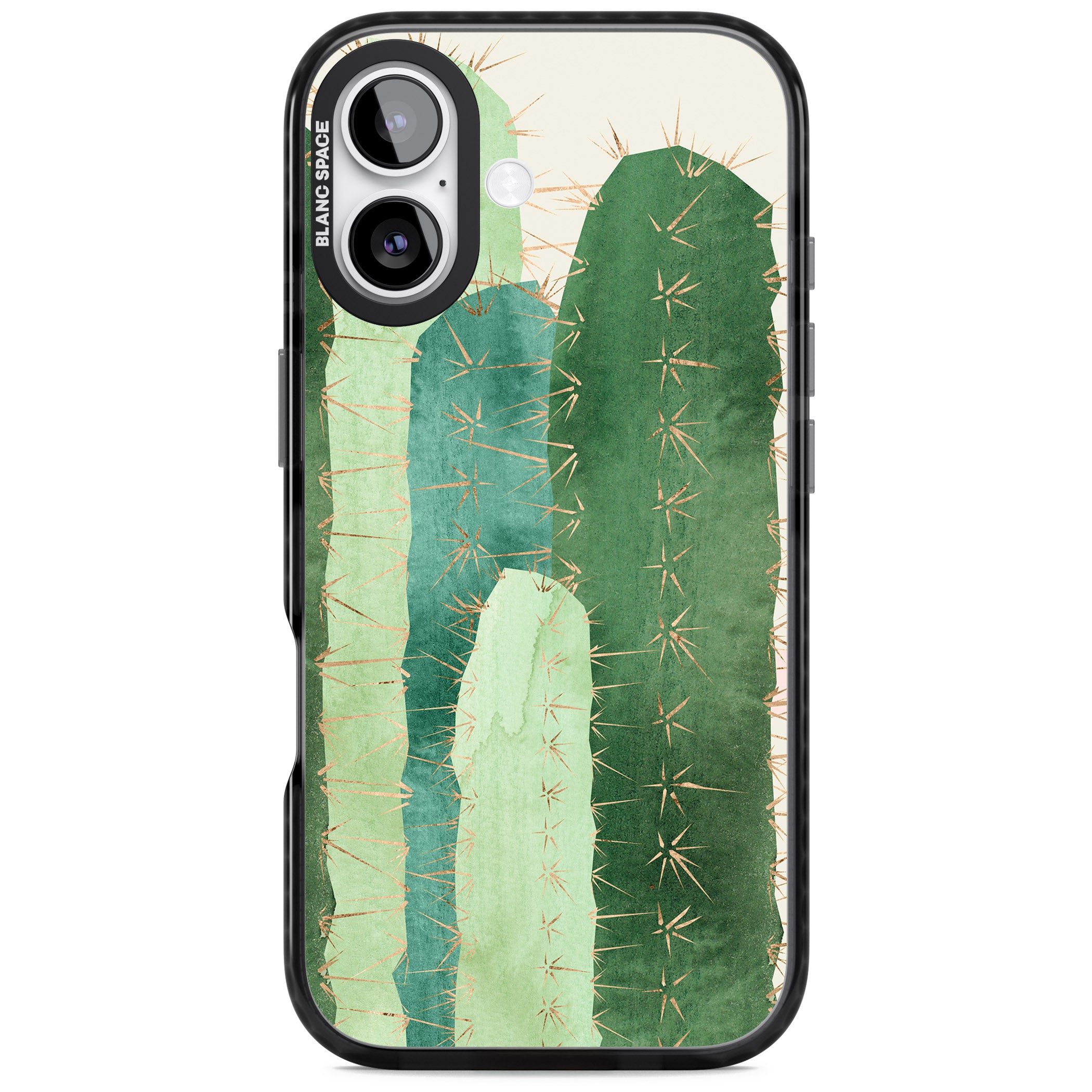 Large Cacti iPhone 17 Impact Pro Black Phone Case