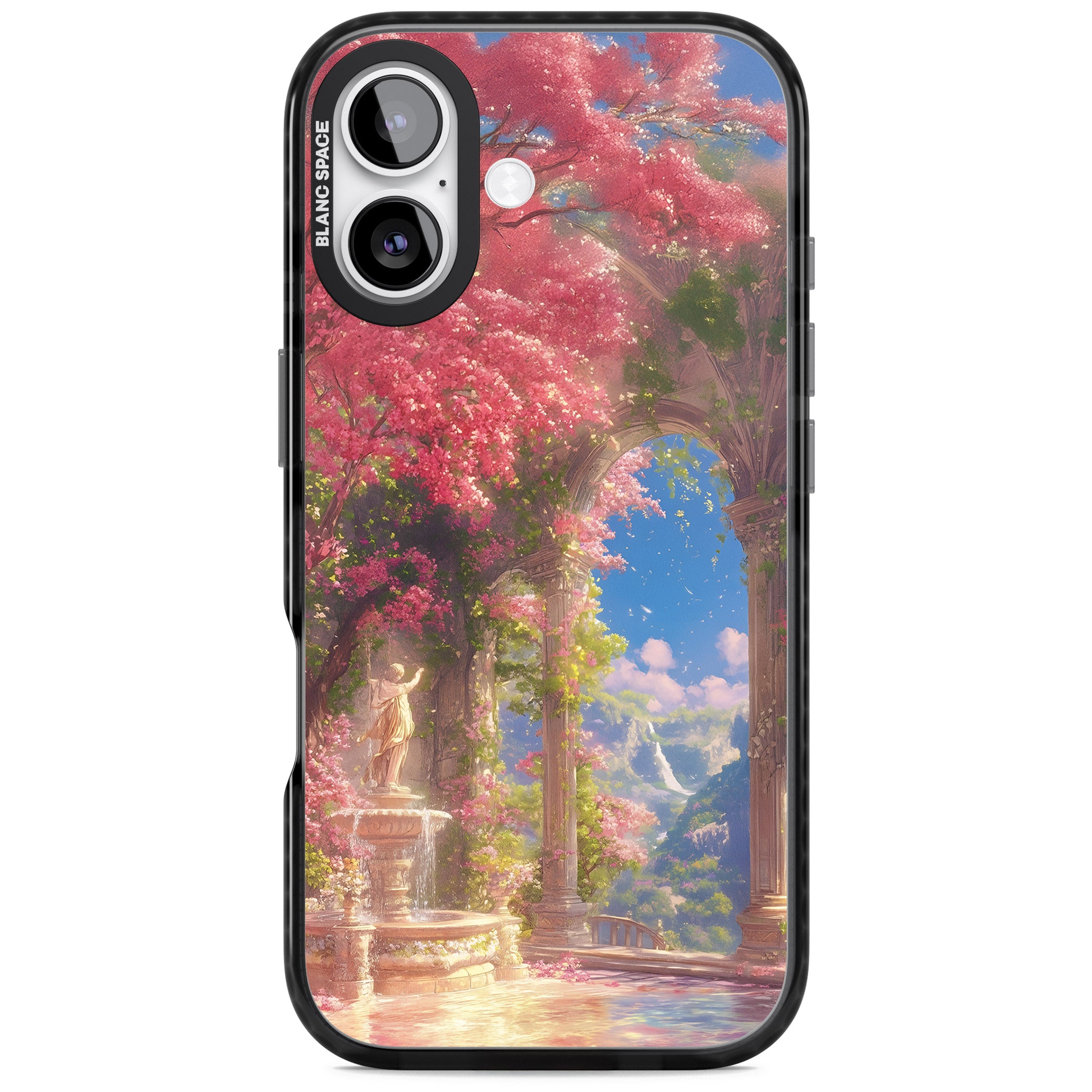 Castle Blossom iPhone 17 Impact Pro Black Phone Case