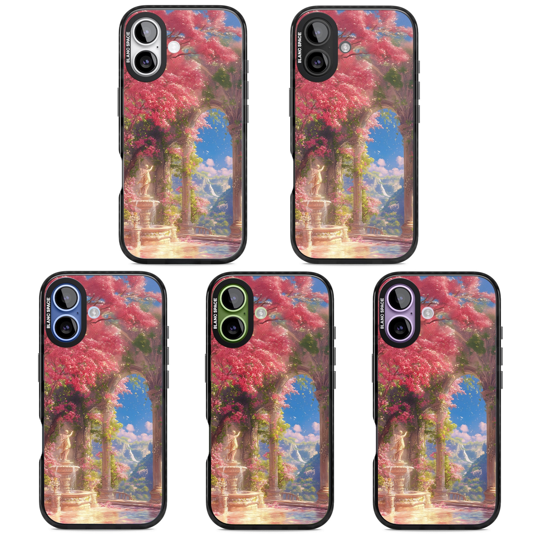 Castle Blossom iPhone 17 Impact Pro Black Phone Case APT Impact Protection