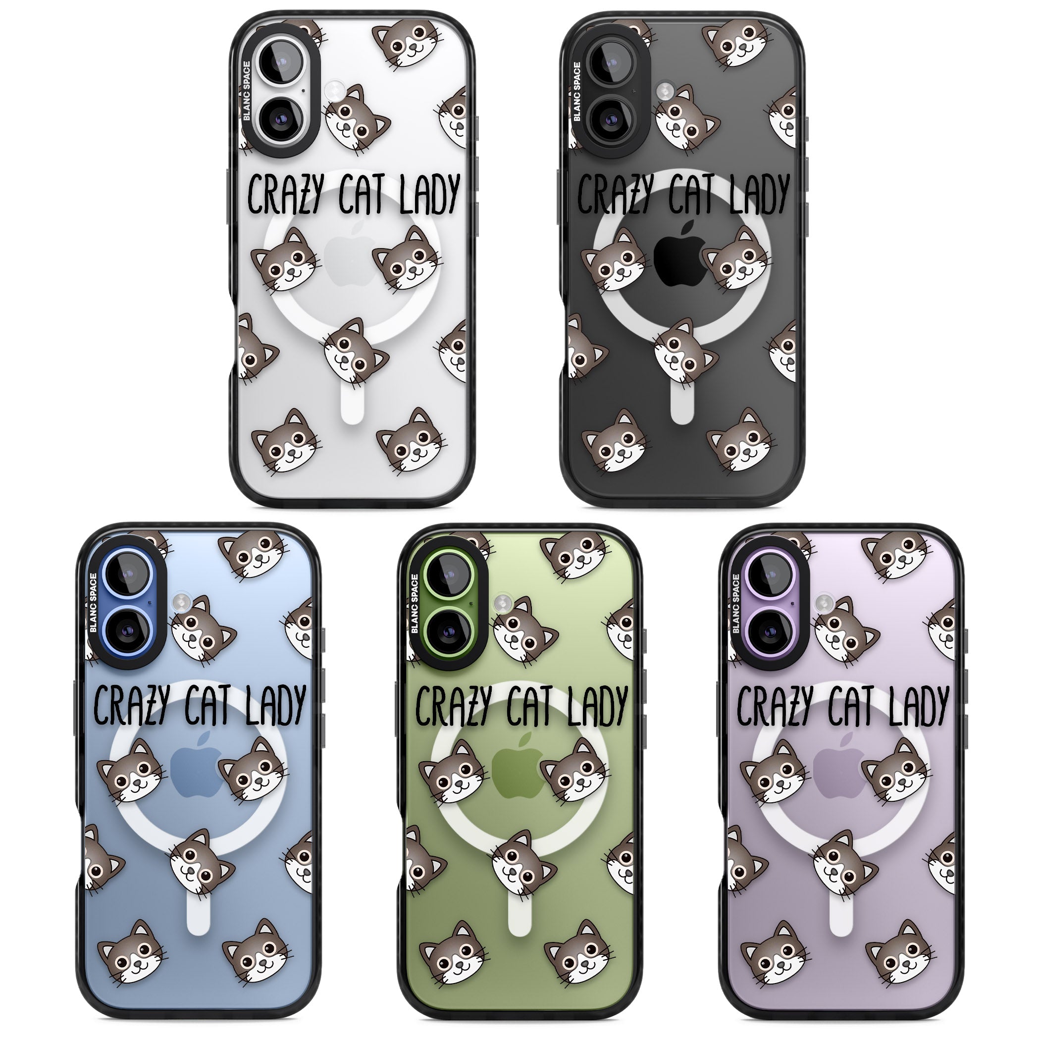 Crazy Cat Lady iPhone 17 Impact Pro Black Phone Case APT Impact Protection