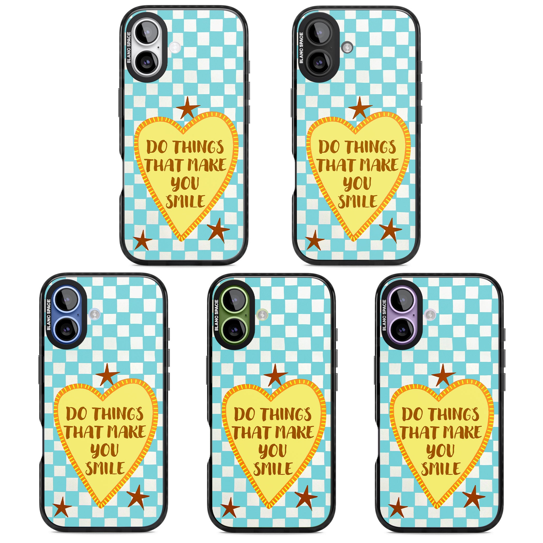 Do Things That Make You Smile iPhone 17 Impact Pro Black Phone Case APT Impact Protection