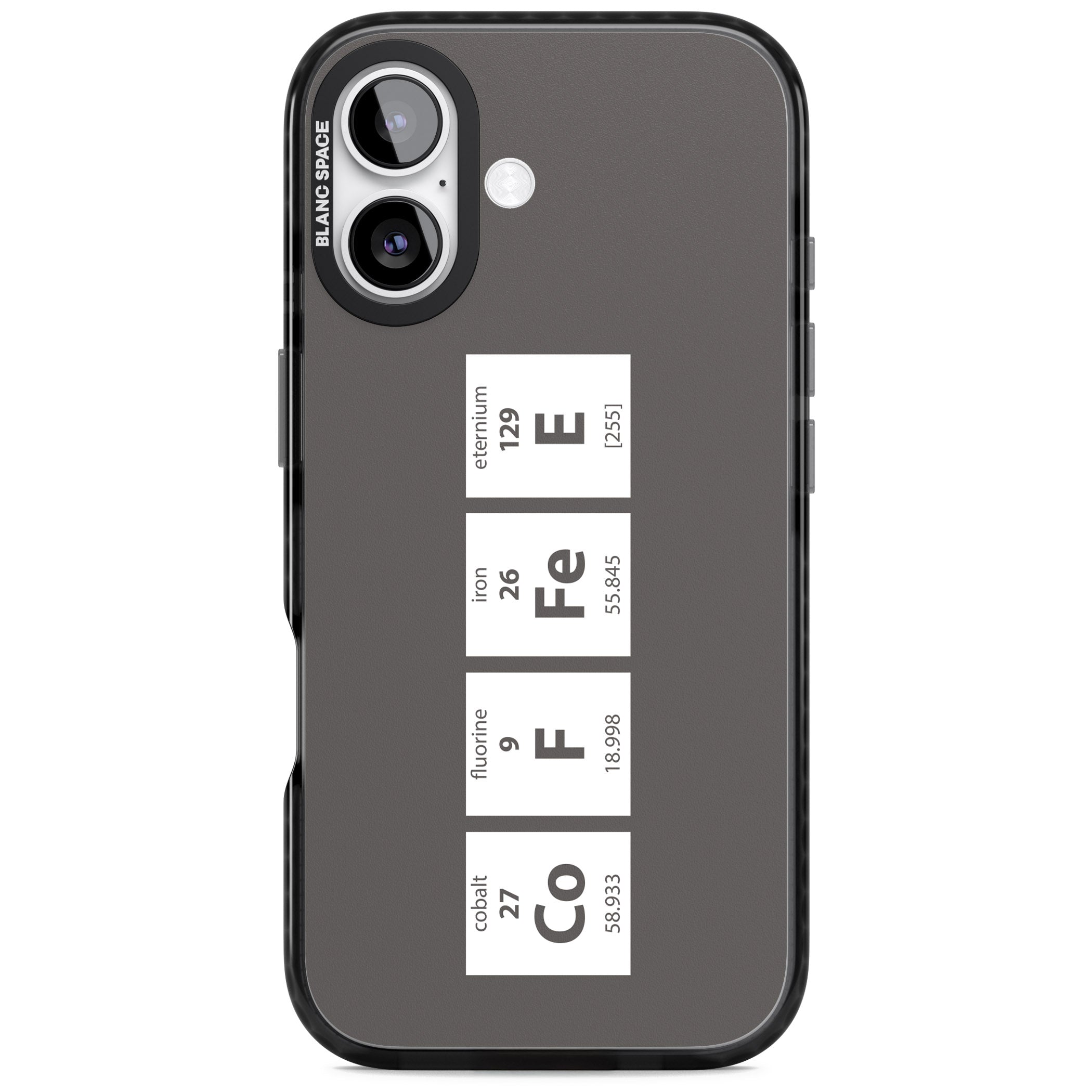 Coffee Element (Grey) iPhone 17 Impact Pro Black Phone Case
