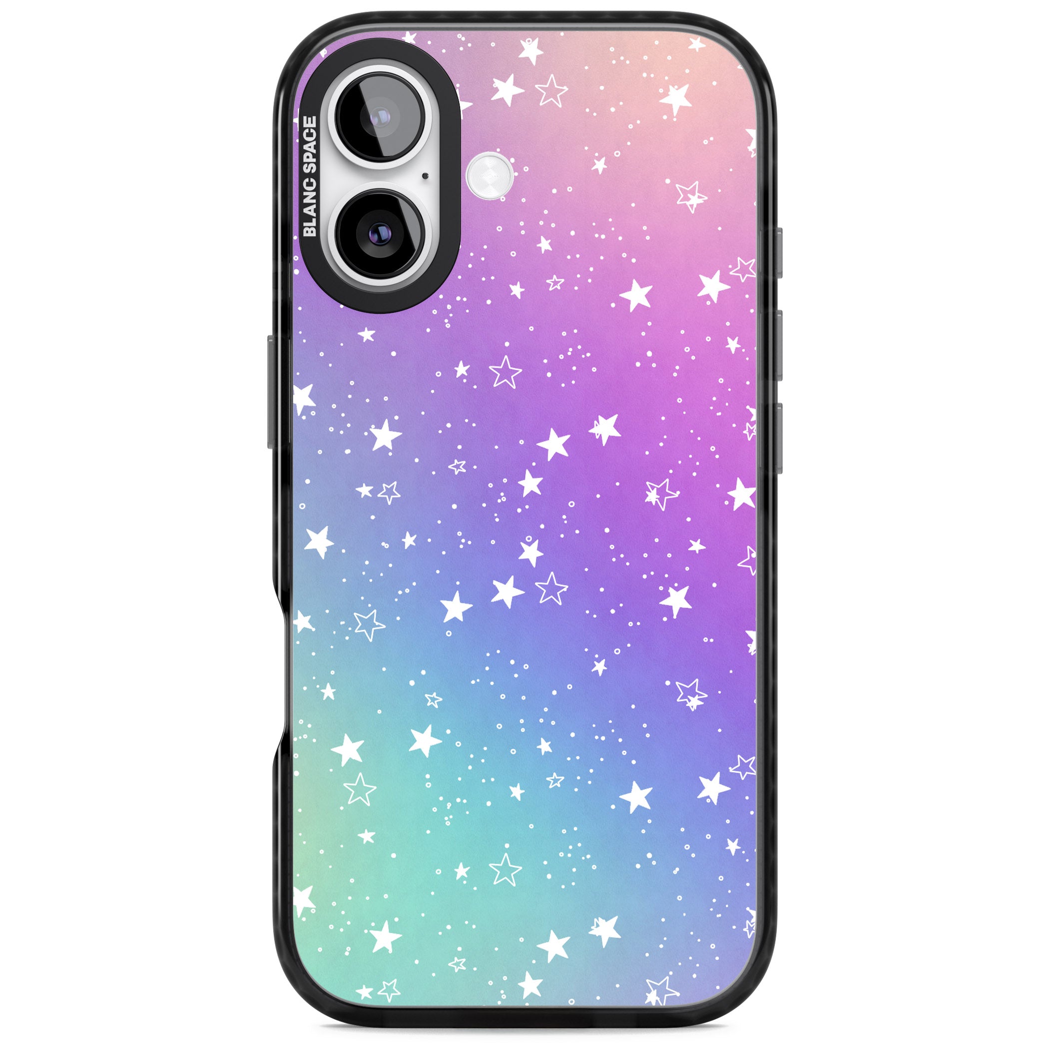 Pastel Starry Sky iPhone 17 Impact Pro Black Phone Case