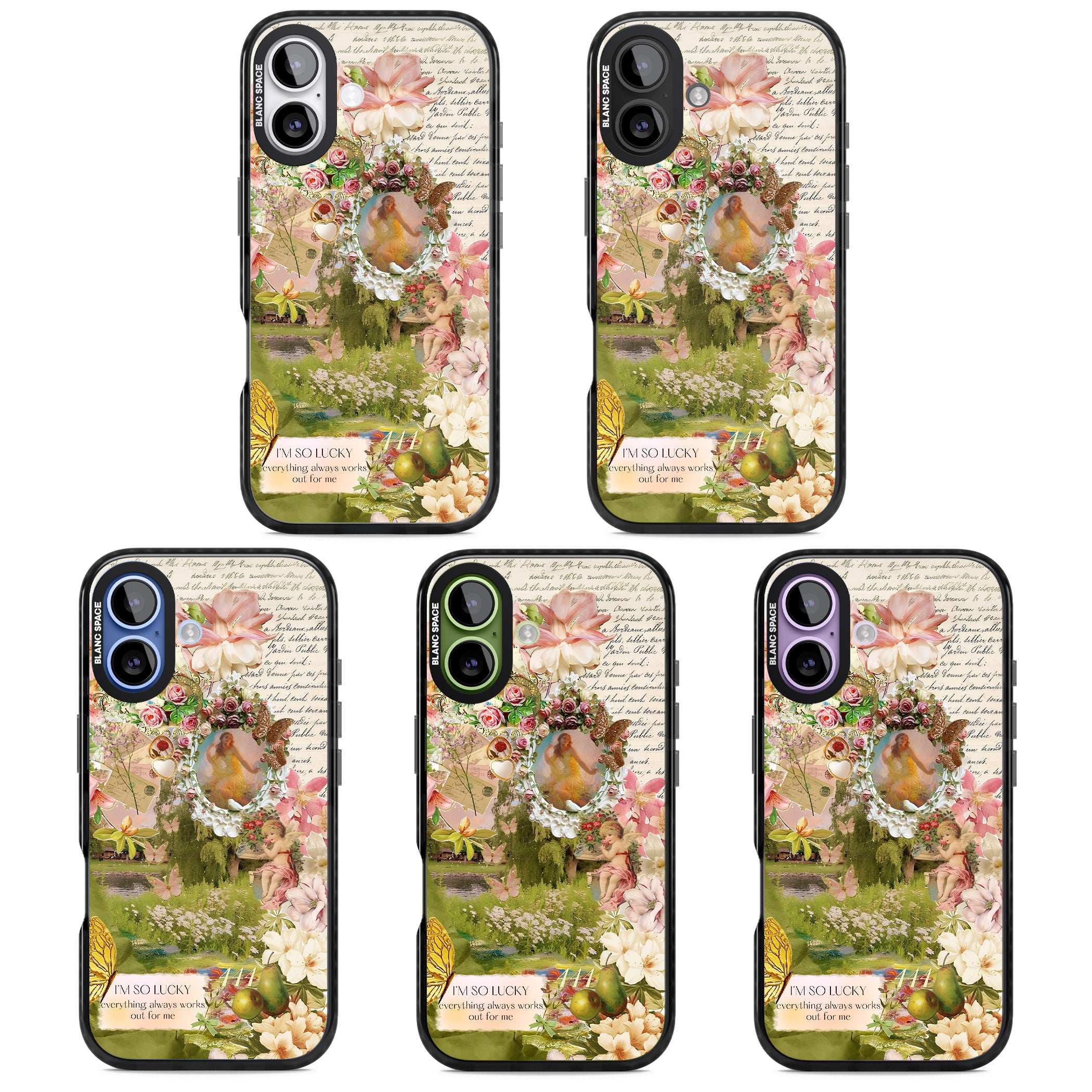 Nature in Pink iPhone 17 Impact Pro Black Phone Case APT Impact Protection