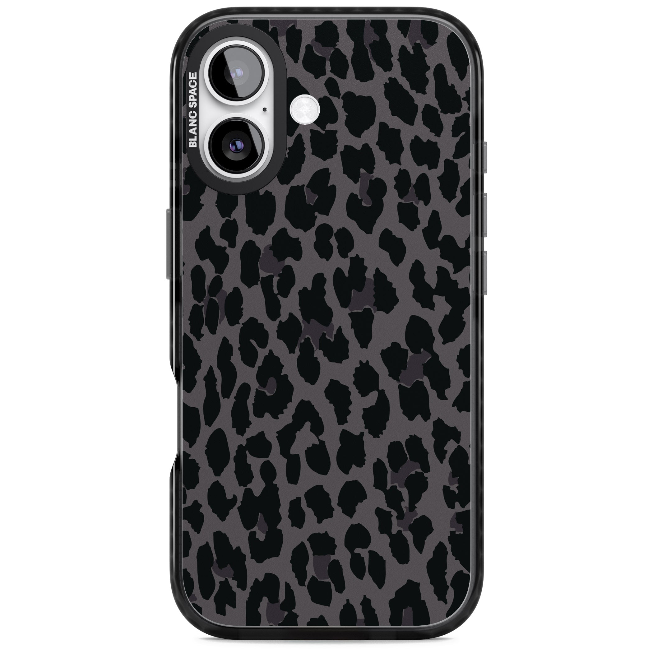 Dark Leopard Print iPhone 17 Impact Pro Black Phone Case