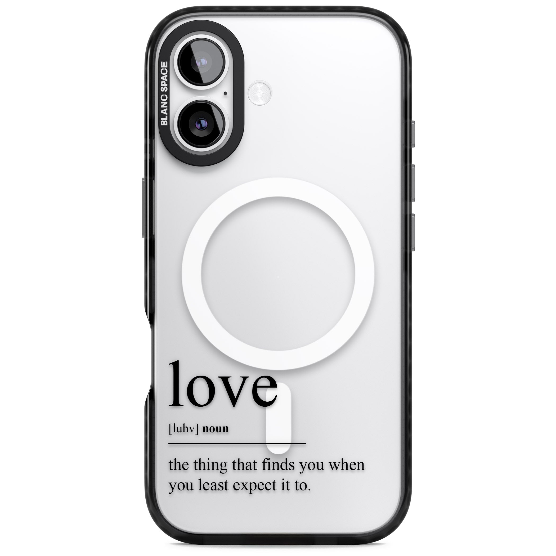 Love iPhone 17 Impact Pro Black Phone Case