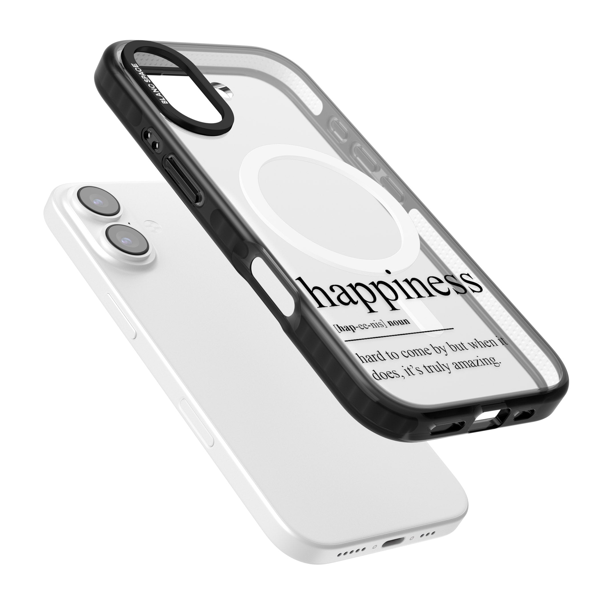 Happiness iPhone 17 Impact Pro Black Phone Case Colours