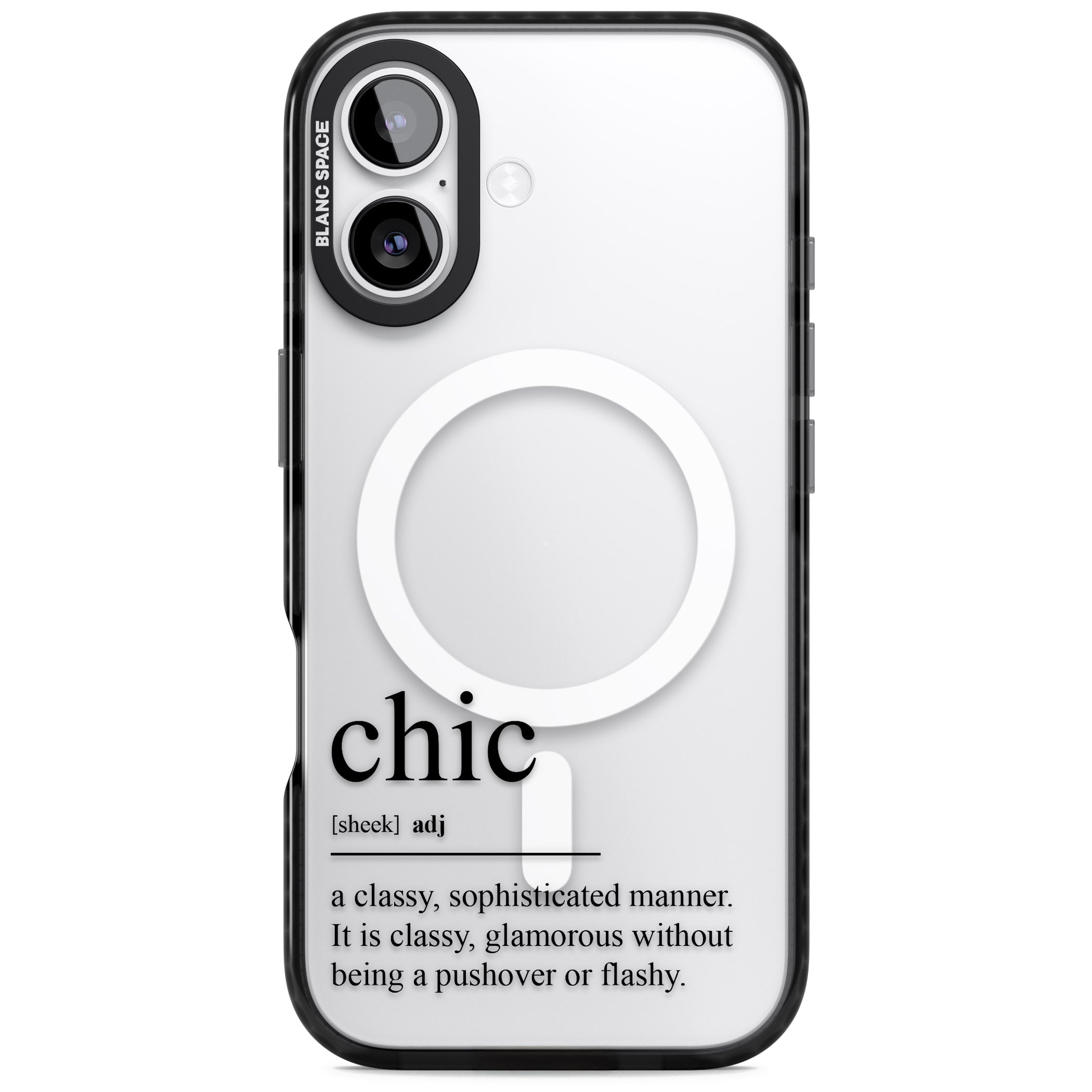 Chic iPhone 17 Impact Pro Black Phone Case