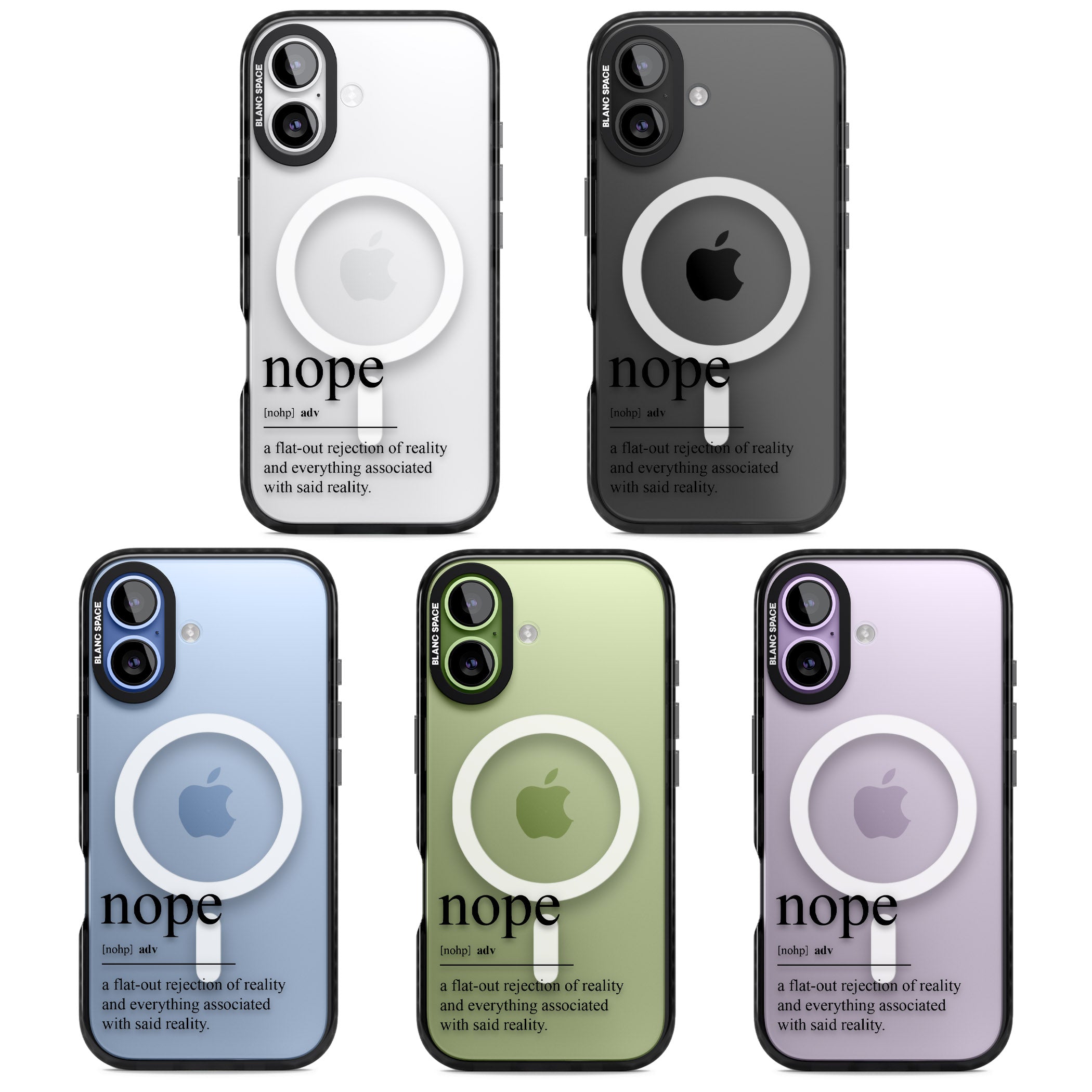 Nope iPhone 17 Impact Pro Black Phone Case APT Impact Protection