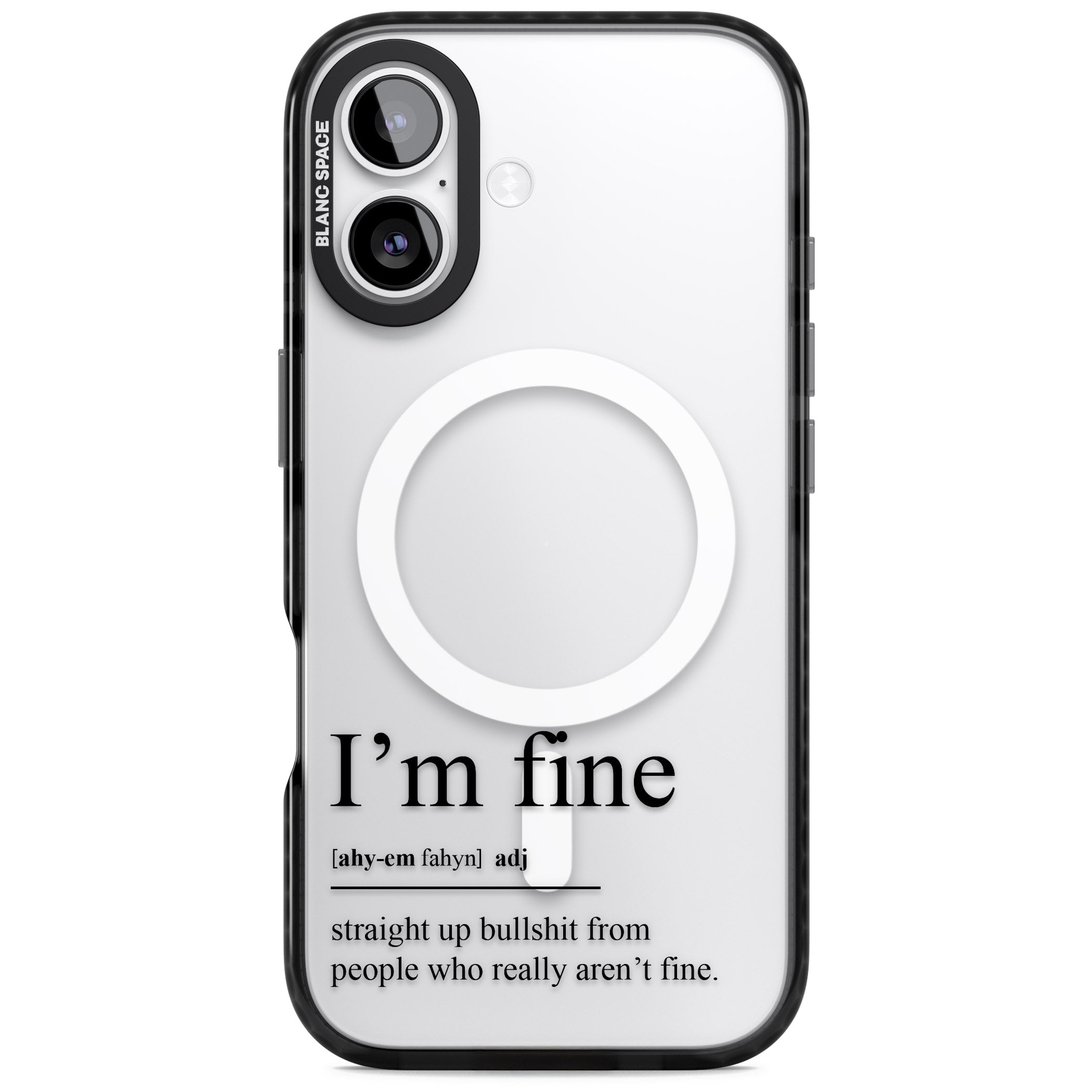 Im Fine iPhone 17 Impact Pro Black Phone Case